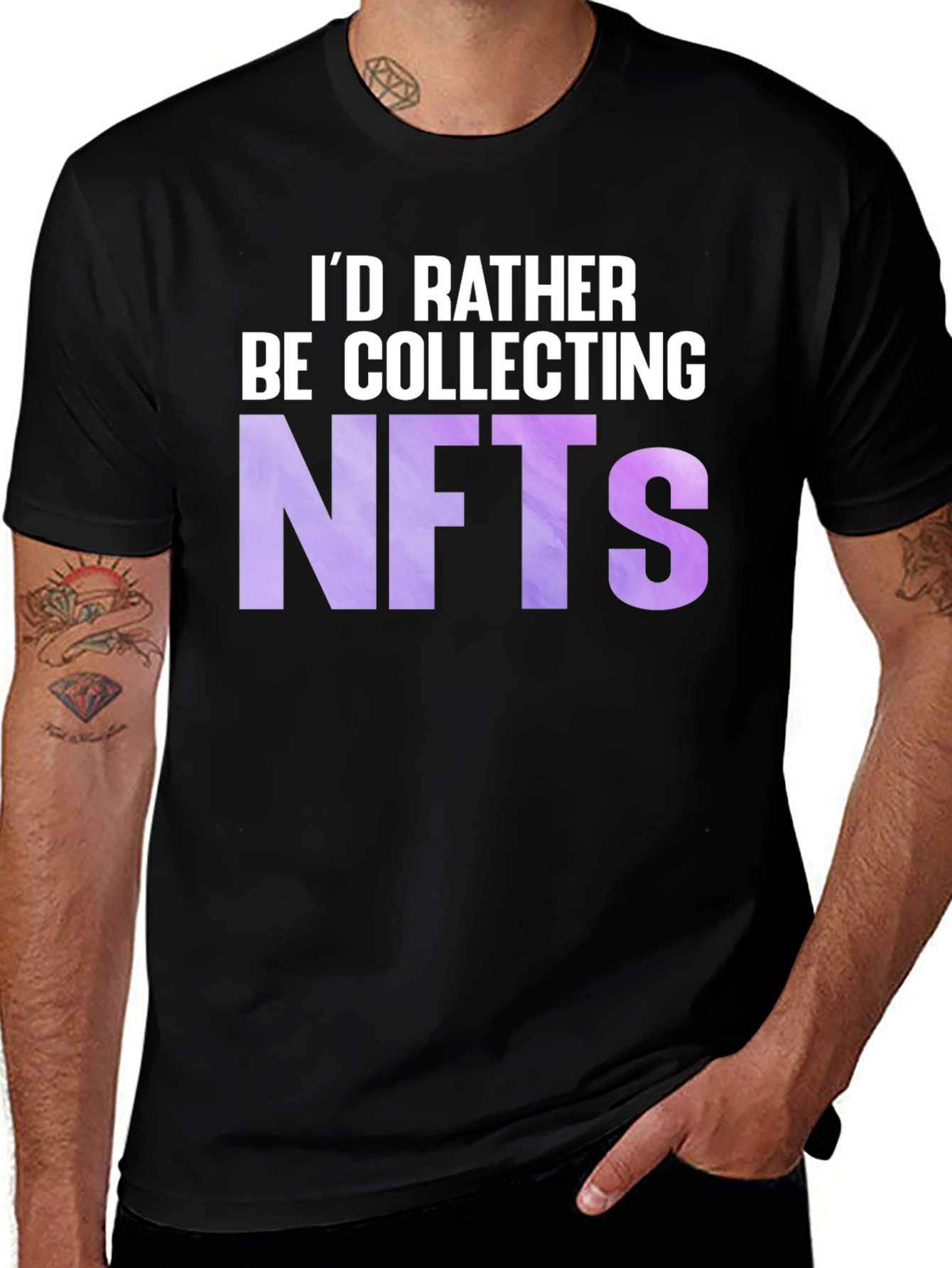 Variant 14 of NFT Collector T-Shirt - I'd Rather Be Collecting NFTs
