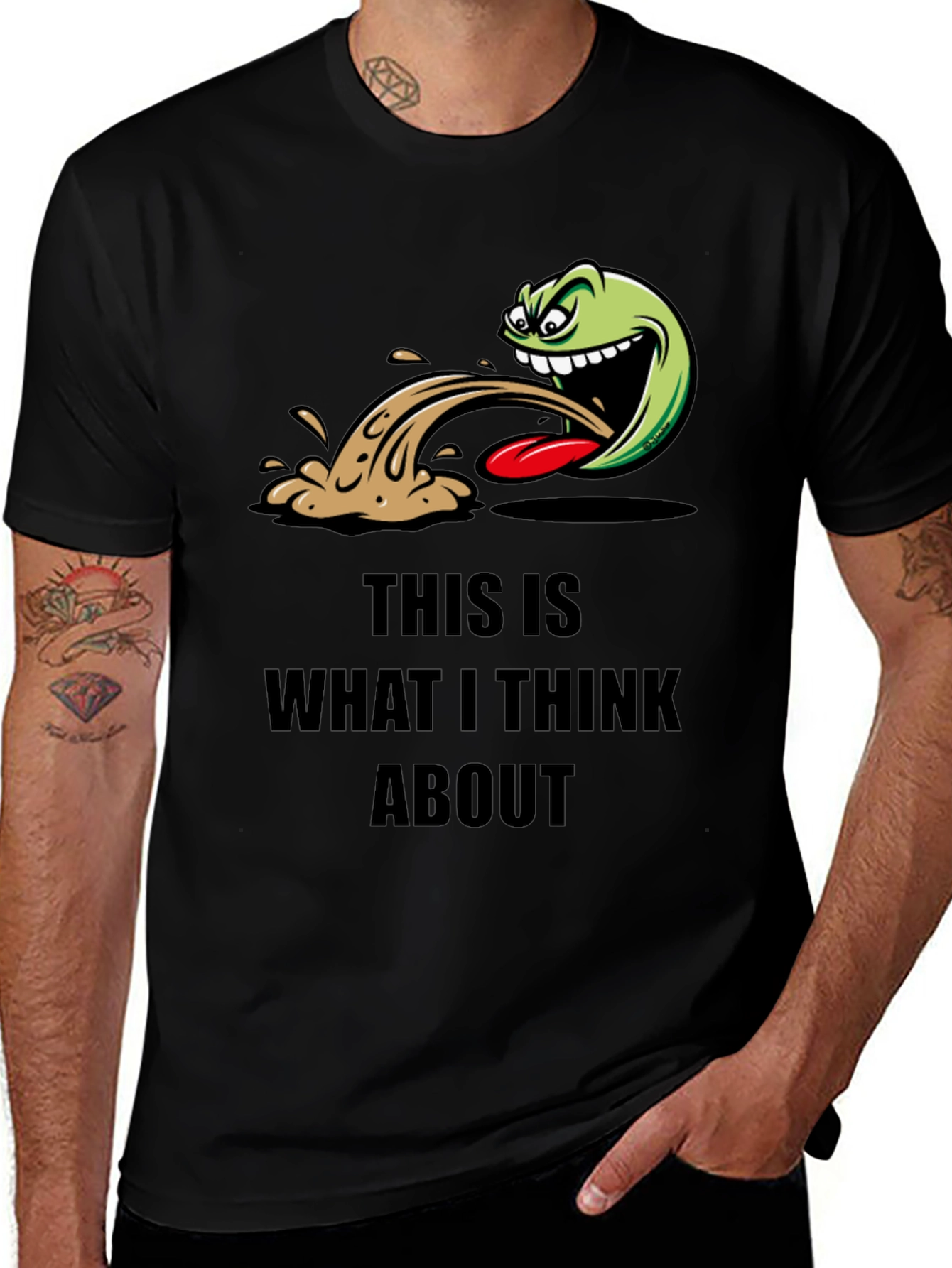 Variant 25 of Funny Graphic Tee: This Is What I Think About T-Shirt