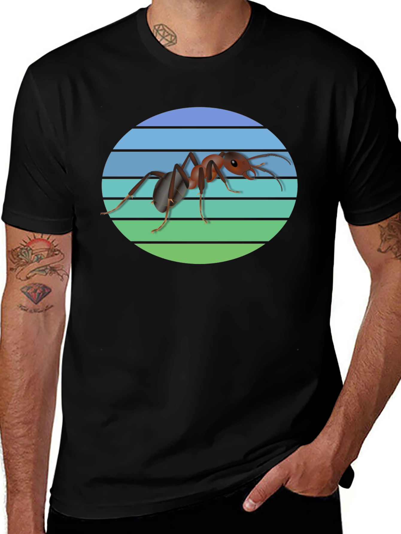 Variant 2 of Ant Graphic T-Shirt - Cool Insect Design