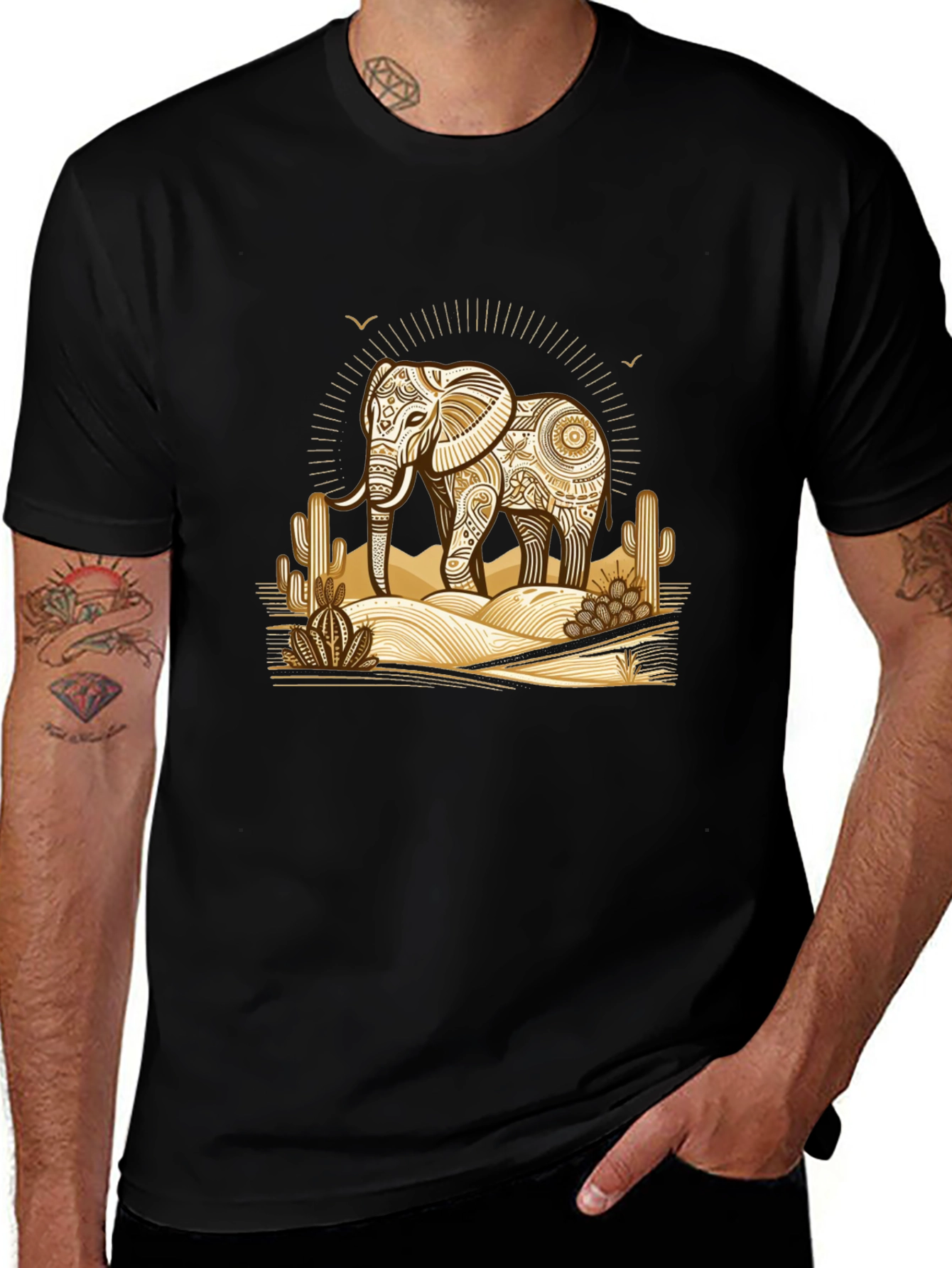 Variant 16 of Elephant Desert Graphic Tee