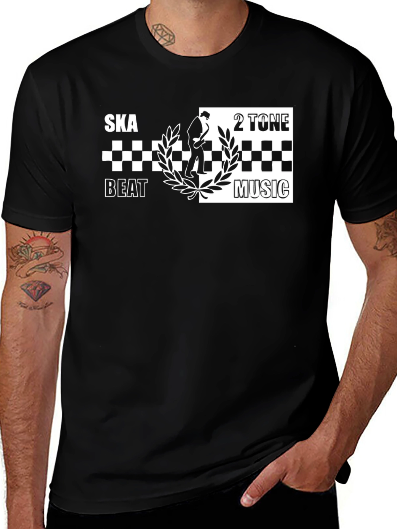 Variant 16 of Ska Beat 2 Tone Music Graphic Tee