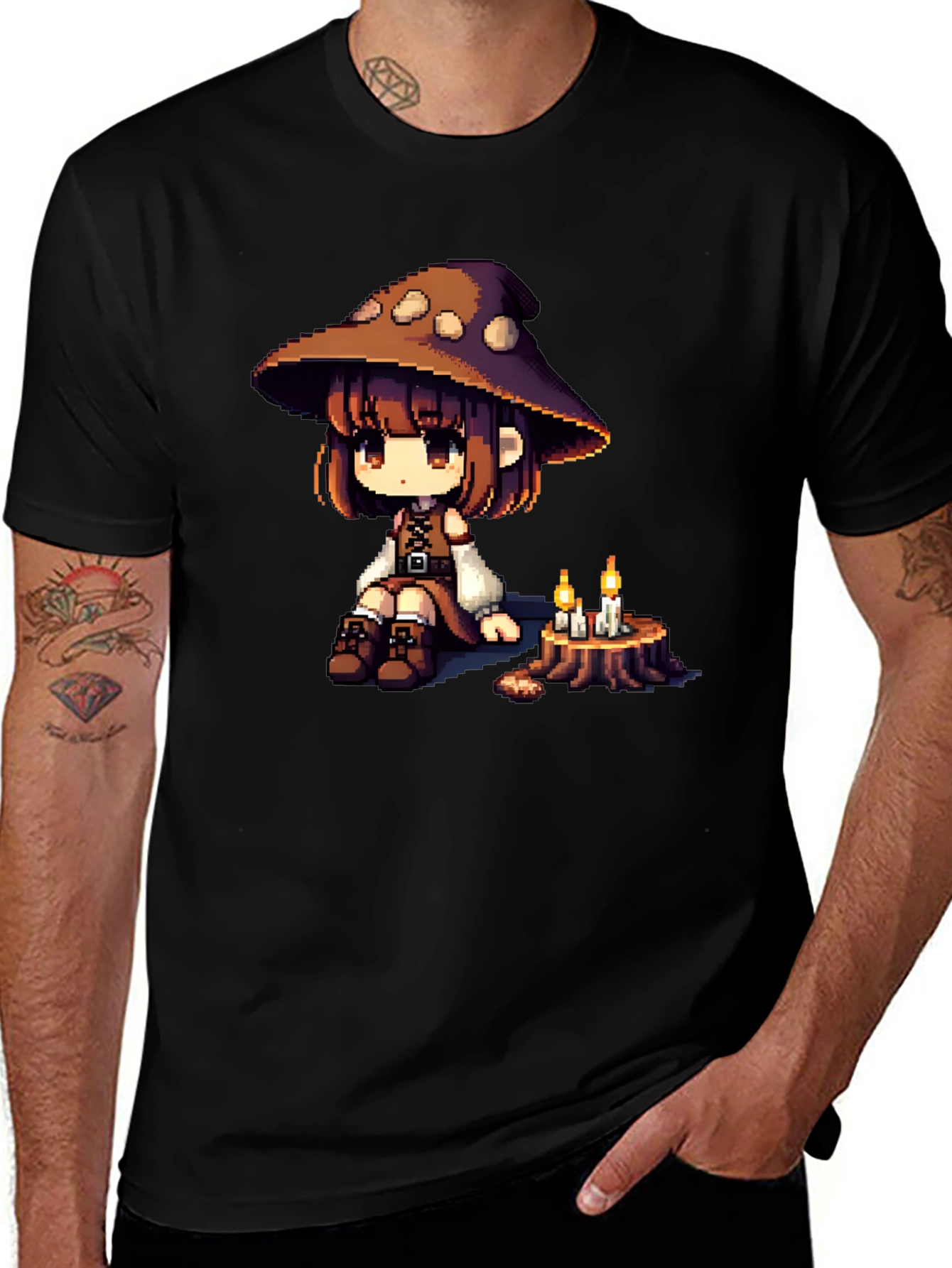 Variant 28 of Pixel Art Witch T-Shirt