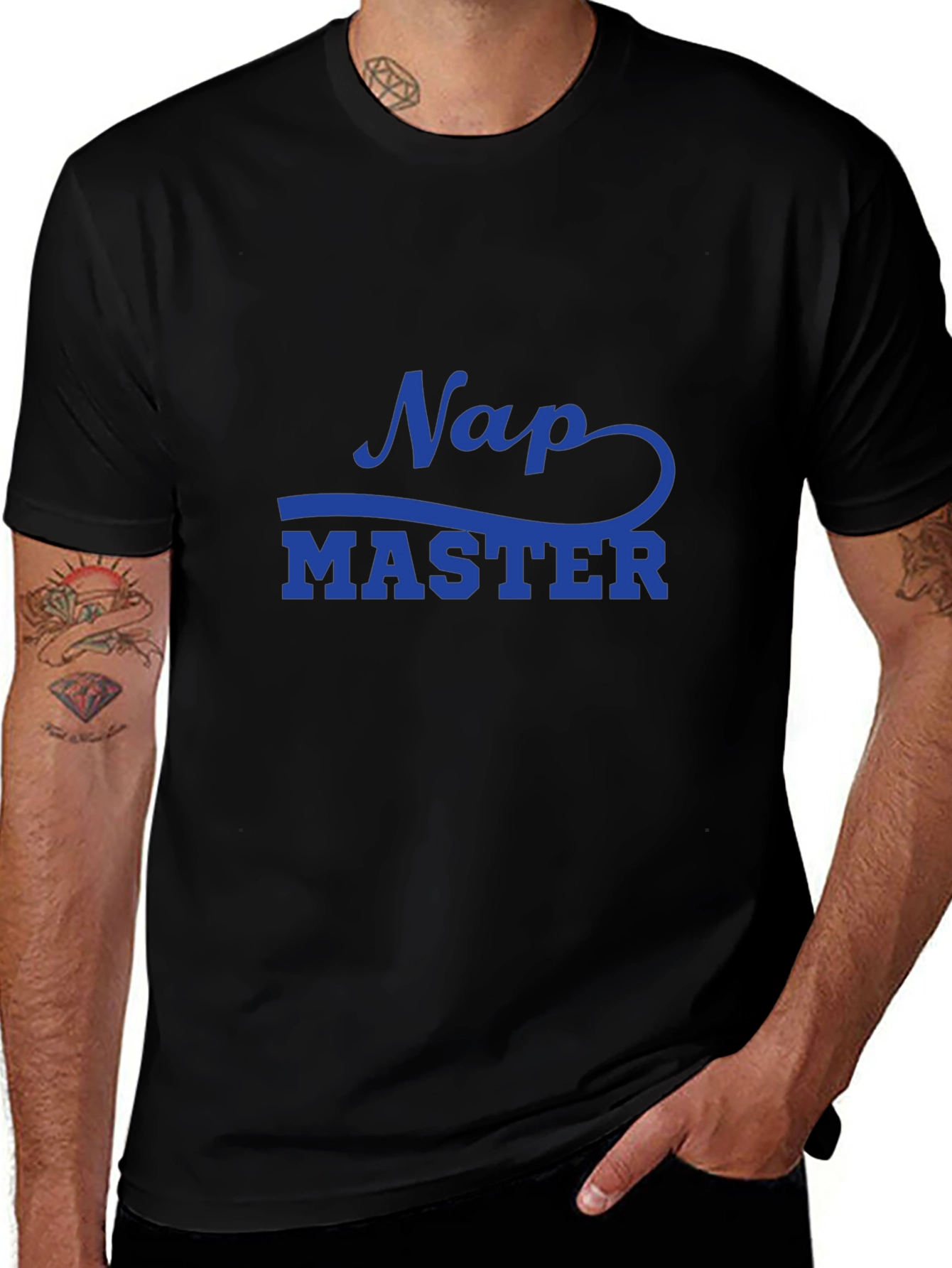 Variant 6 of Nap Master T-Shirt - Comfortable Black Tee