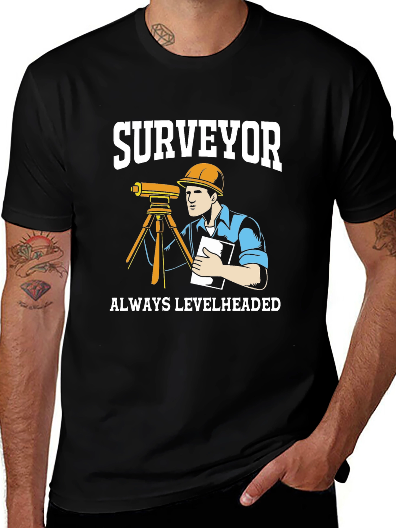 Surveyor Levelheaded T-Shirt - Funny Land Surveyor Tee