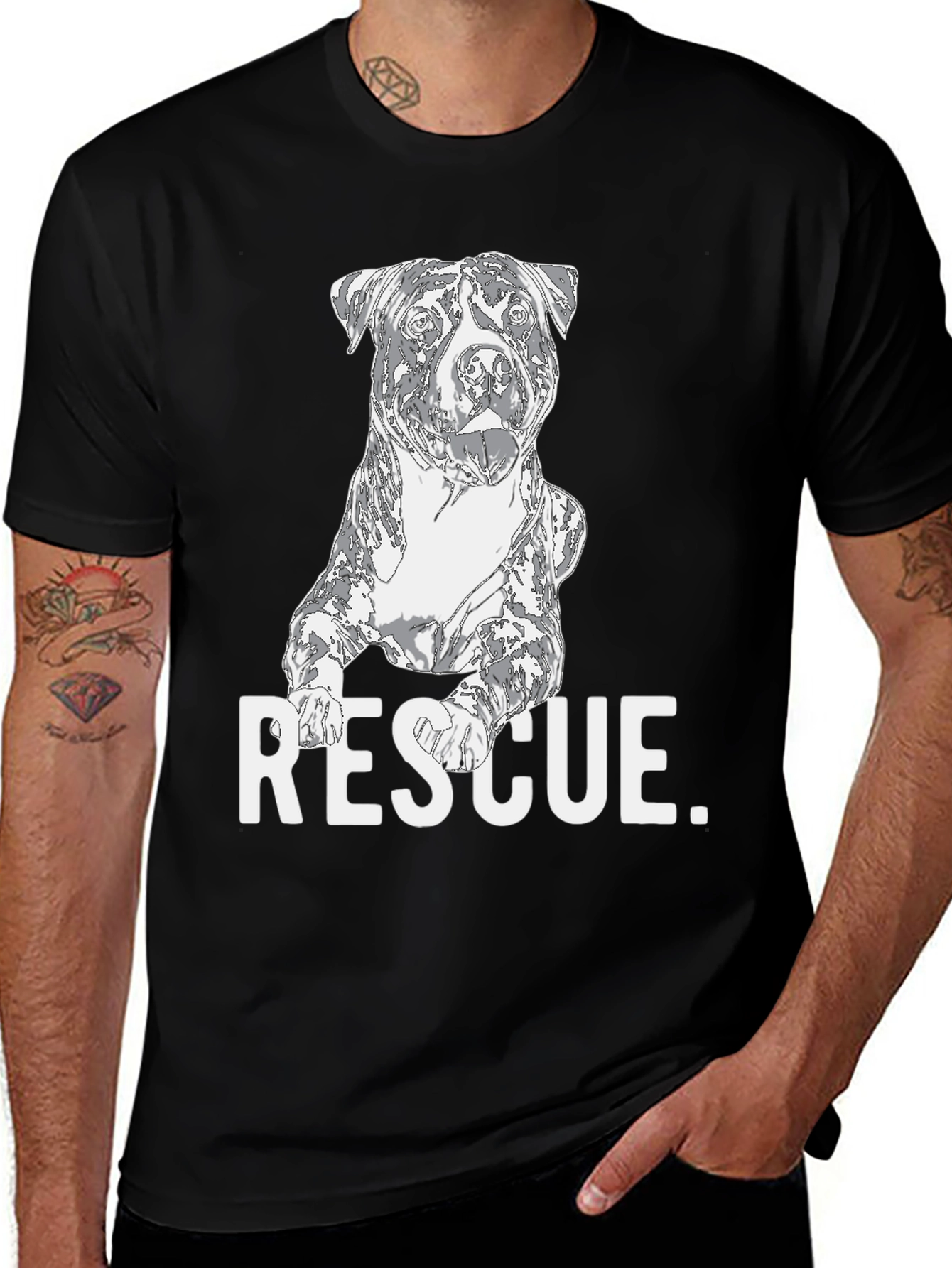 Variant 27 of Dog Rescue T-Shirt - Support Animal Adoption