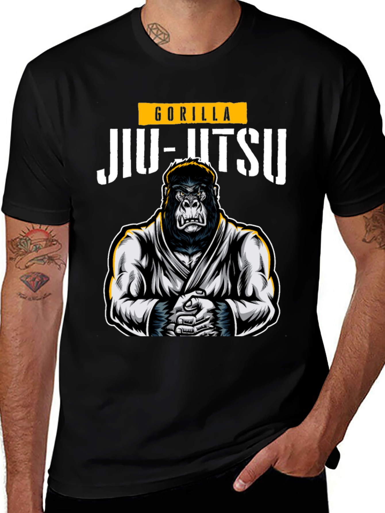Variant 26 of Gorilla Jiu-Jitsu Black Graphic Tee