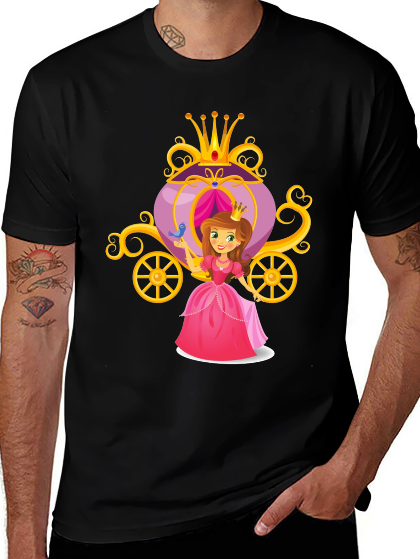 Variant 3 of Princess Carriage Graphic T-Shirt