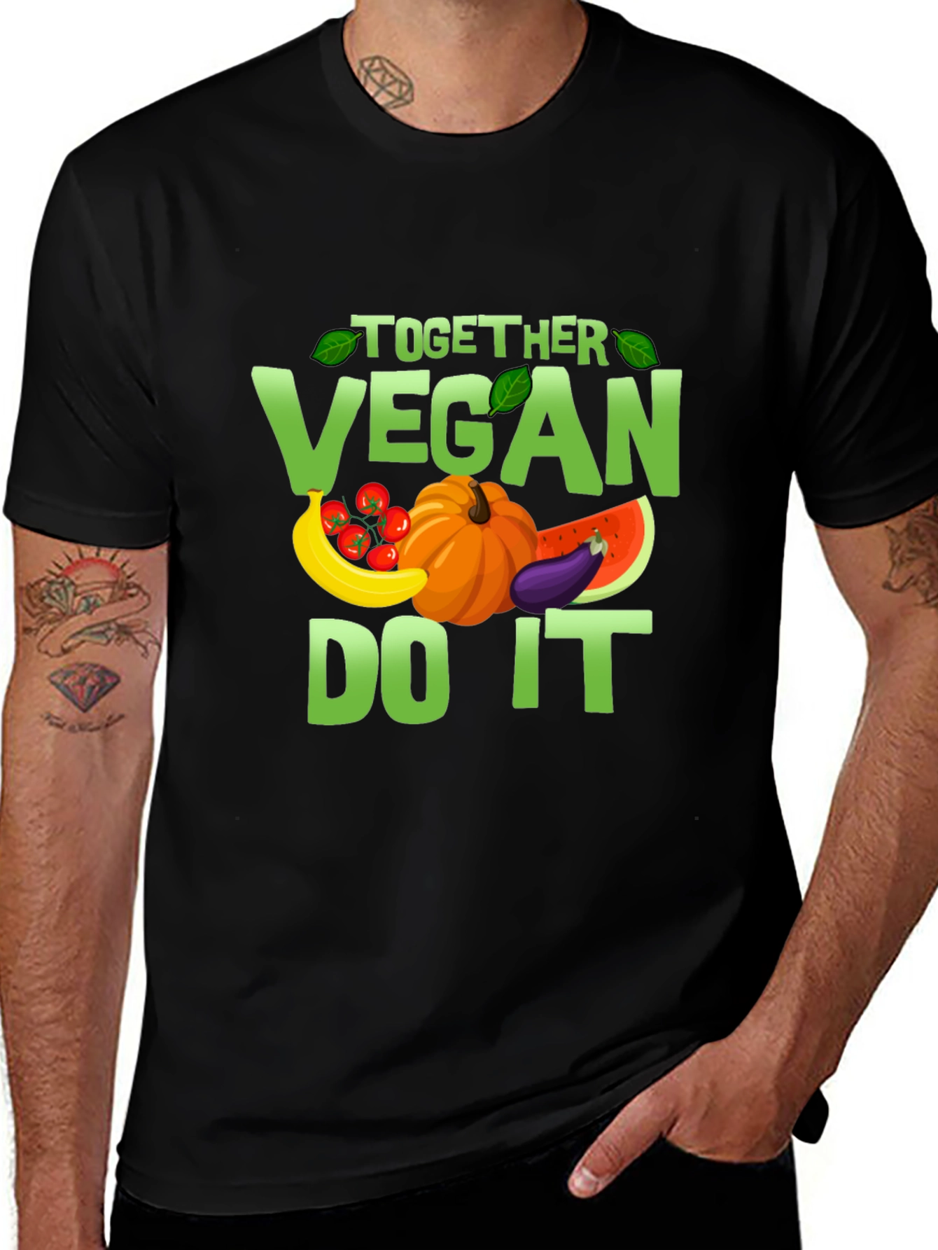 Variant 10 of Vegan Together Do It T-Shirt