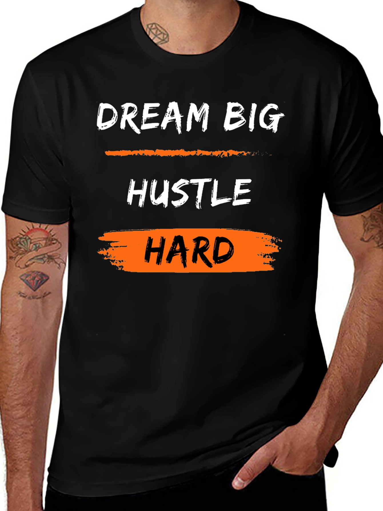 Variant 19 of Dream Big Hustle Hard Graphic Tee