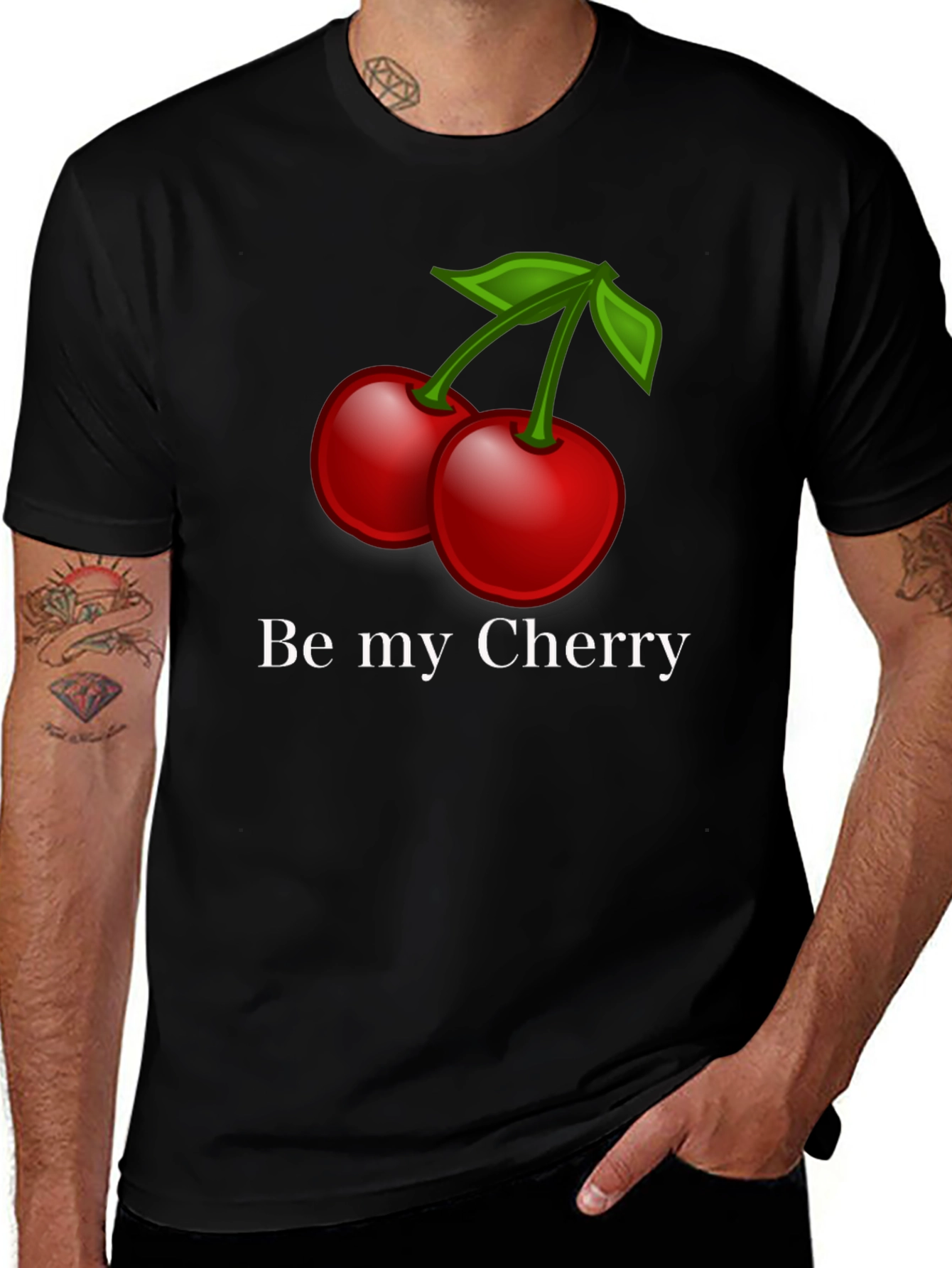 Variant 16 of Be My Cherry Graphic T-Shirt - Fruit Design