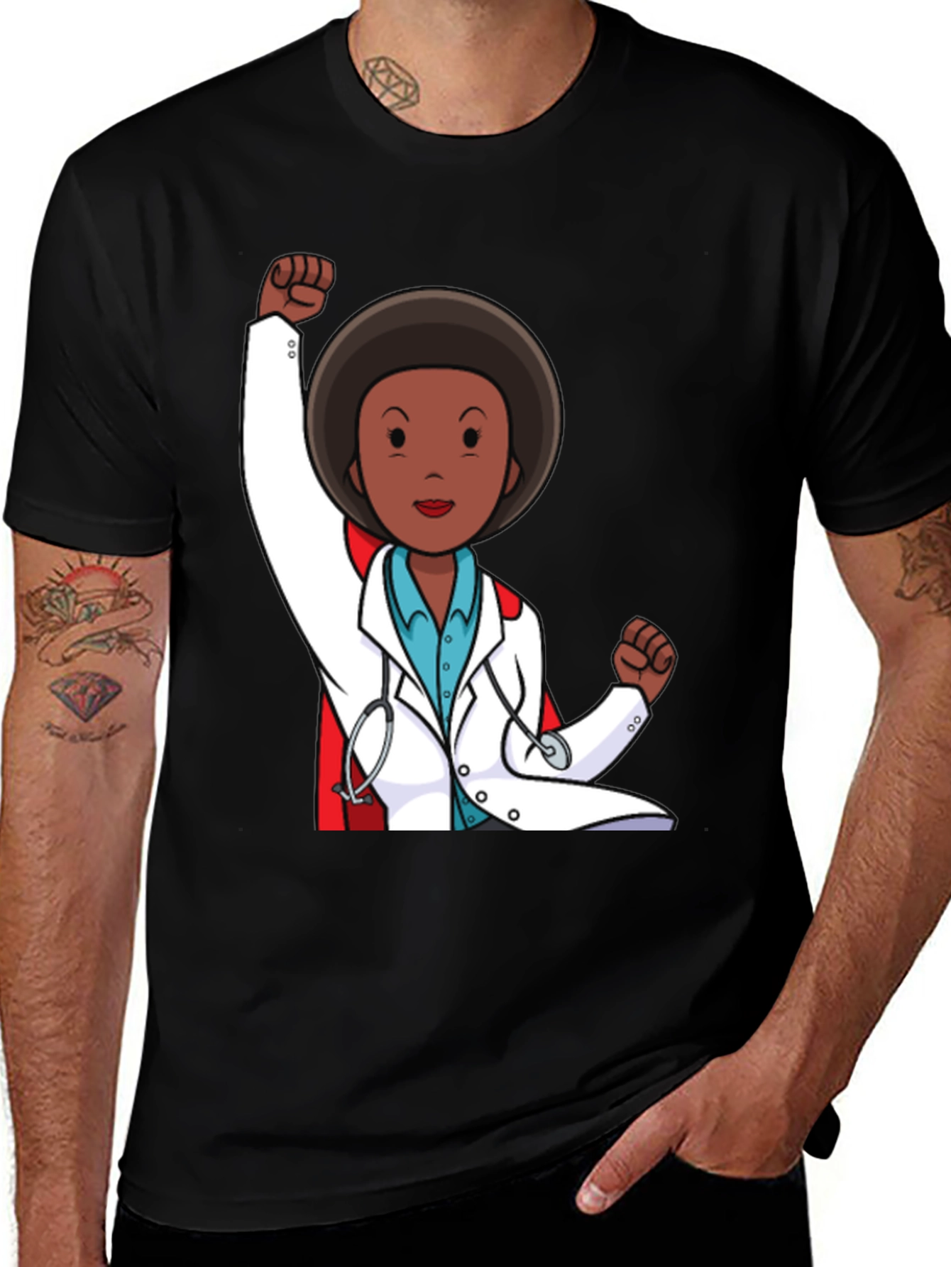 Variant 19 of Empowered Doctor Graphic T-Shirt