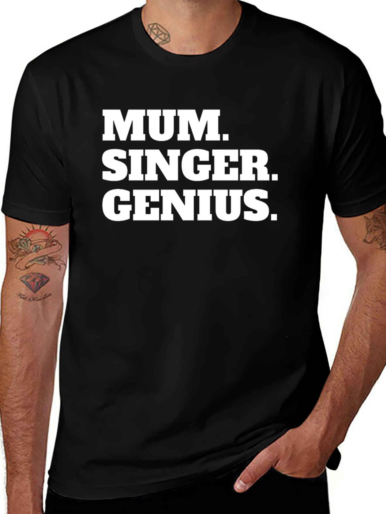 Variant 28 of Mum Singer Genius T-Shirt - Great Gift!