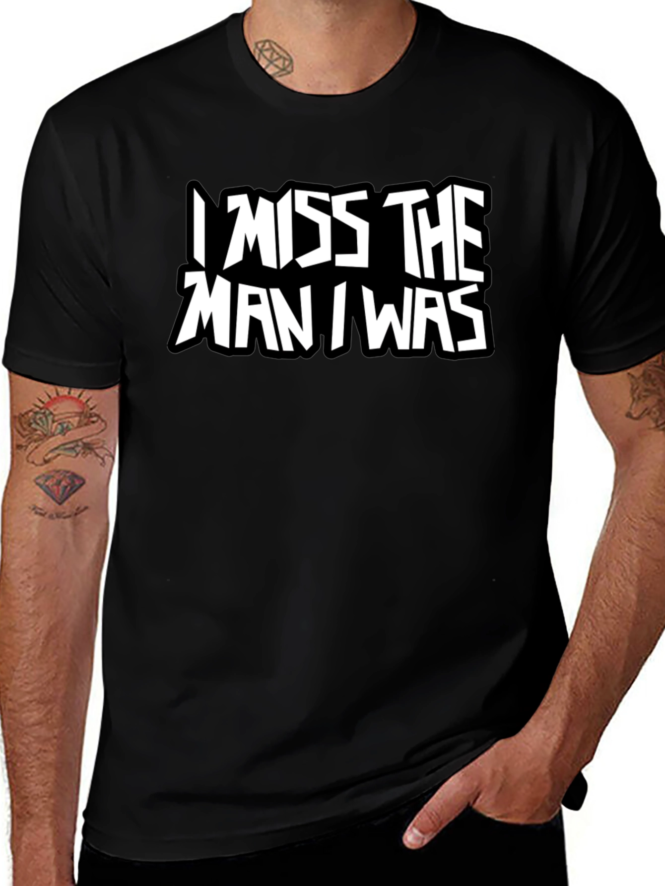 Variant 23 of I Miss The Man I Was Black T-Shirt