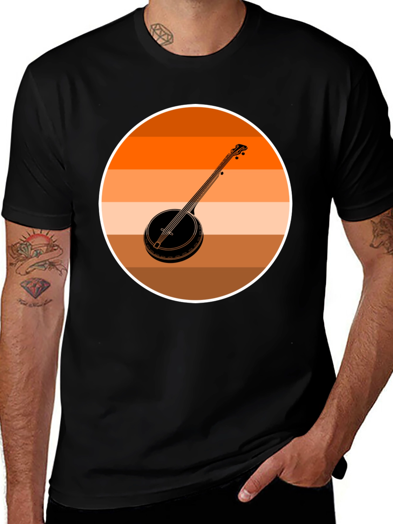 Variant 18 of Banjo Sunset Graphic Tee
