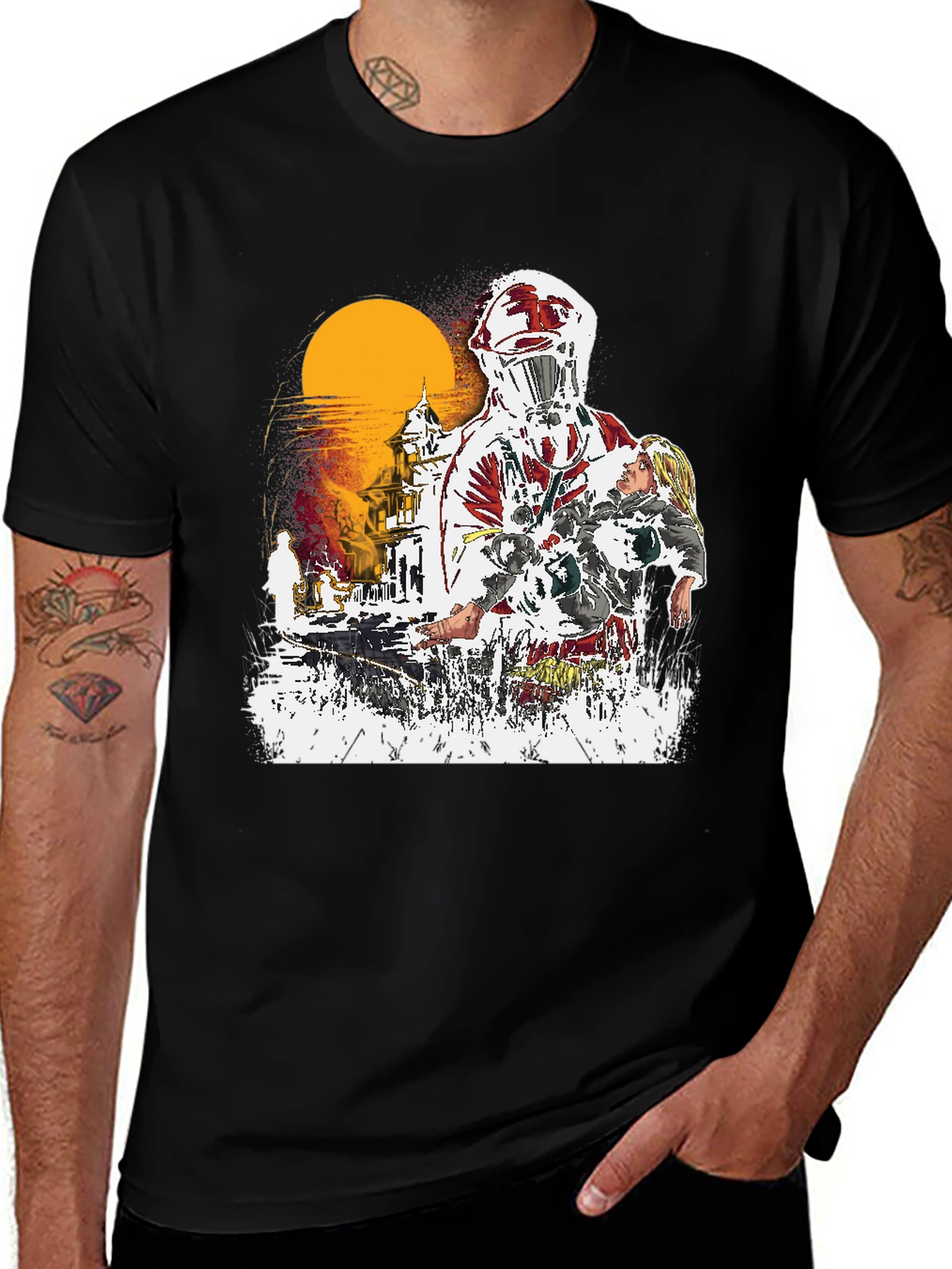 Variant 18 of Sci-fi Horror Graphic Tee - Rescue
