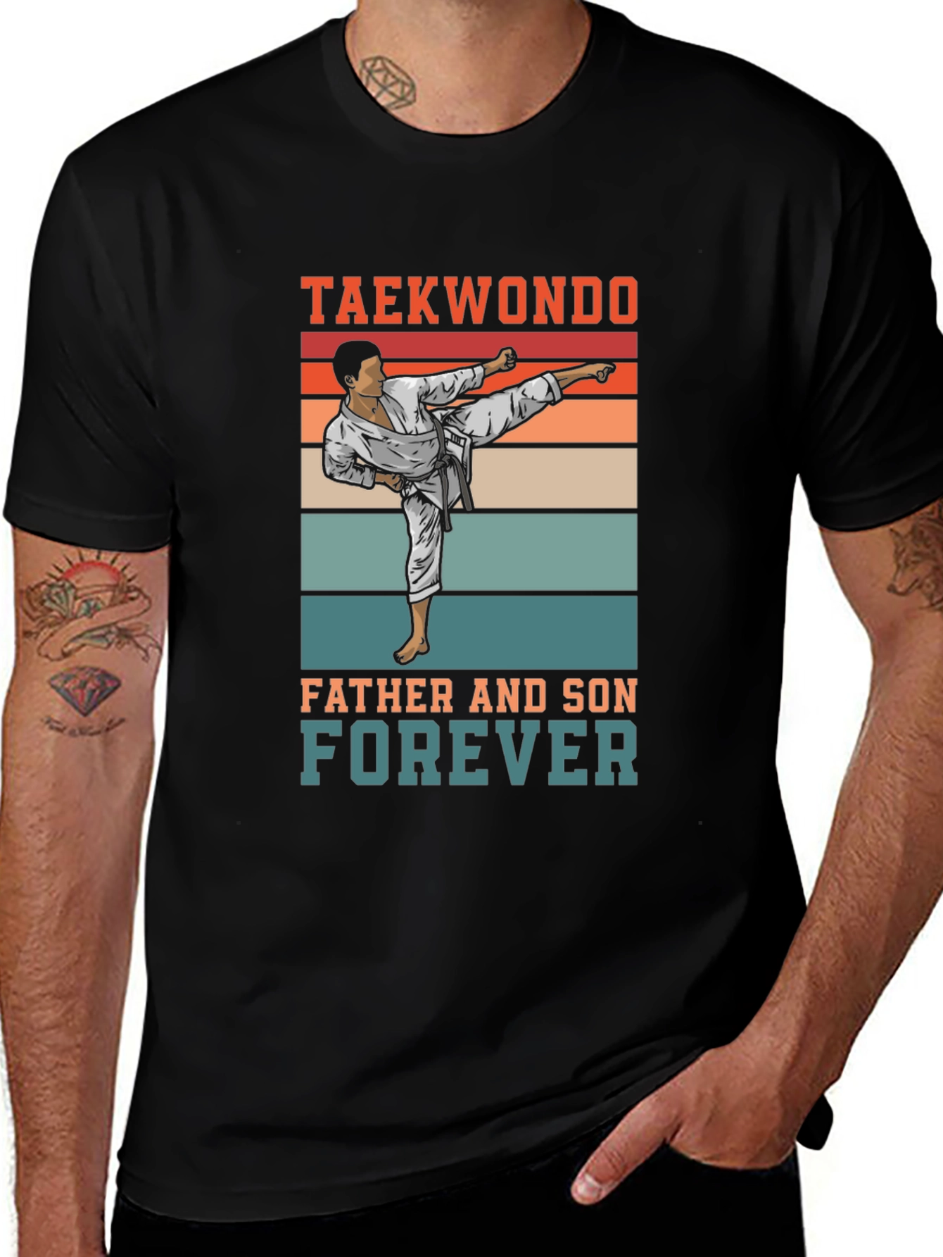 Taekwondo Father and Son Forever T-Shirt