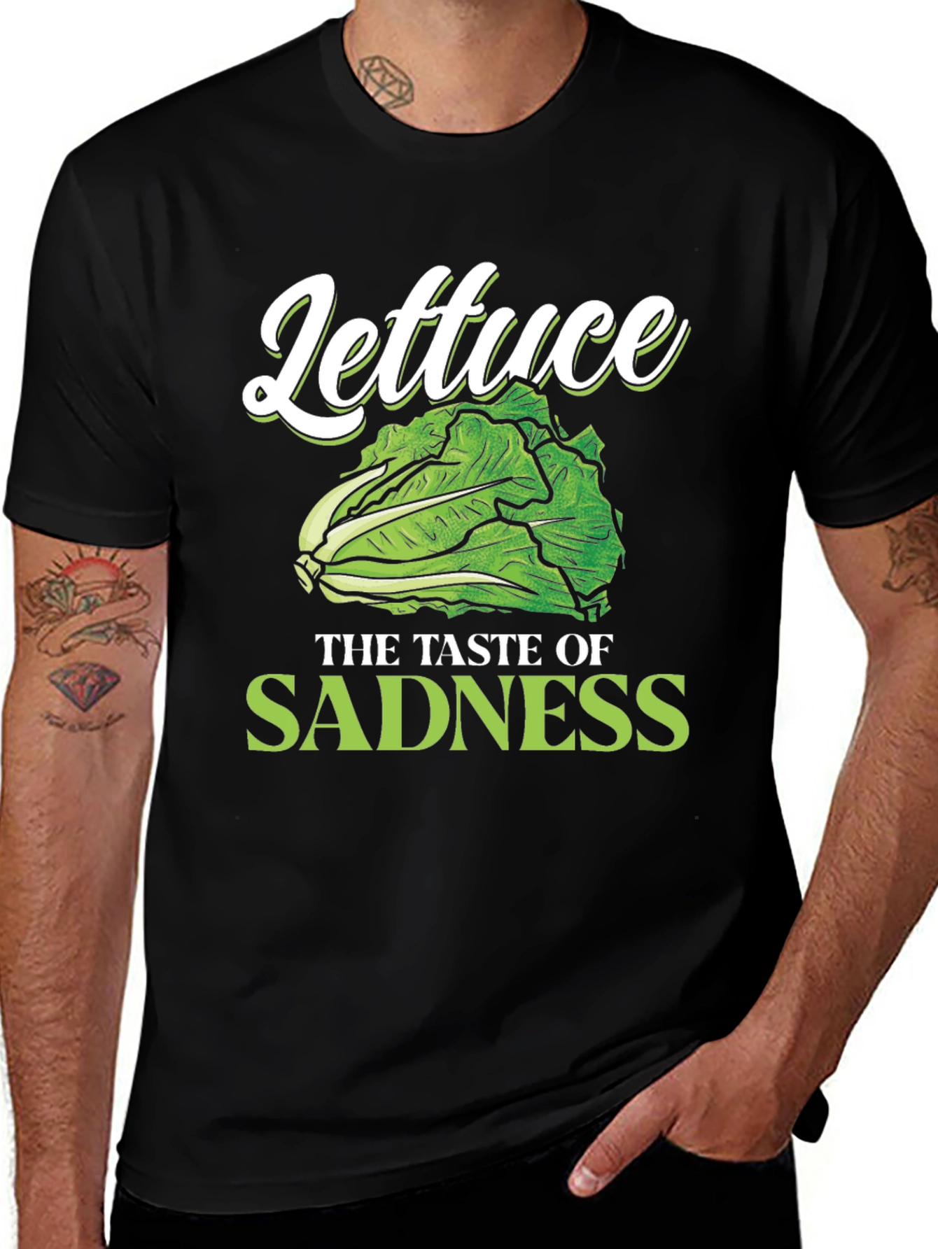 Variant 18 of Lettuce Taste of Sadness Graphic T-Shirt