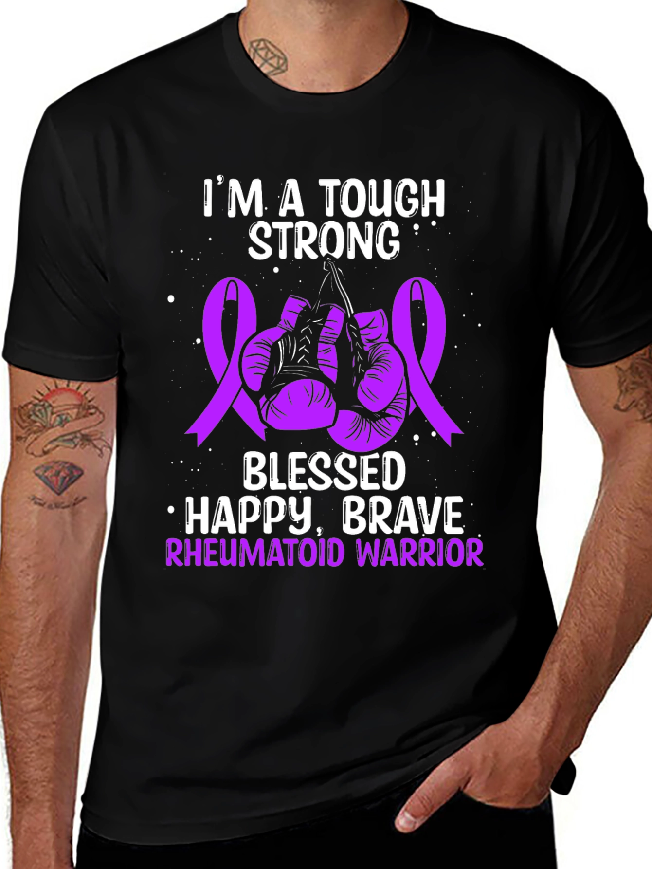 Variant 14 of Tough Strong Rheumatoid Warrior T-Shirt
