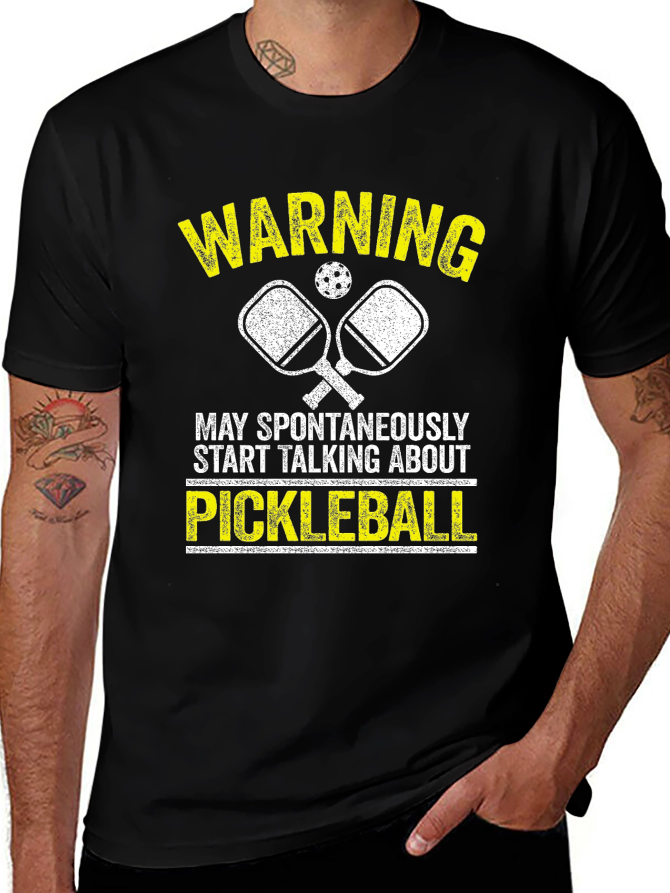 Variant 26 of Pickleball Warning T-Shirt - Sporty Tee