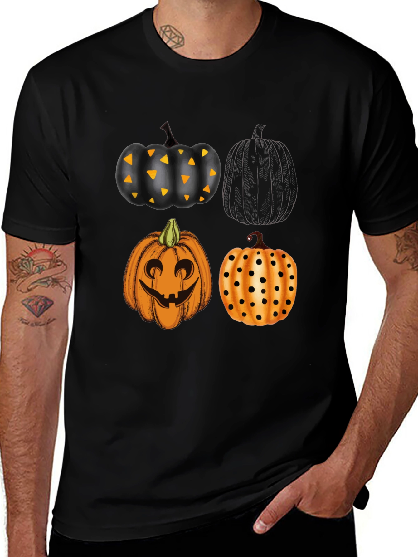 Halloween Pumpkin T-Shirt - Spooky Season Tee
