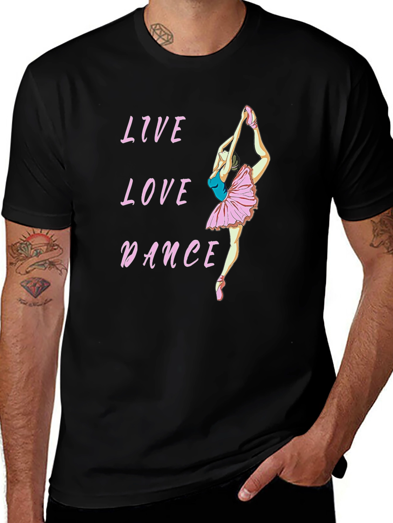 Variant 17 of Live Love Dance Graphic T-Shirt