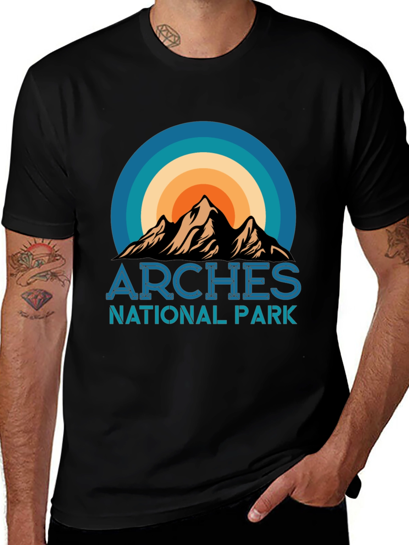 Arches National Park Graphic Tee - Retro Style