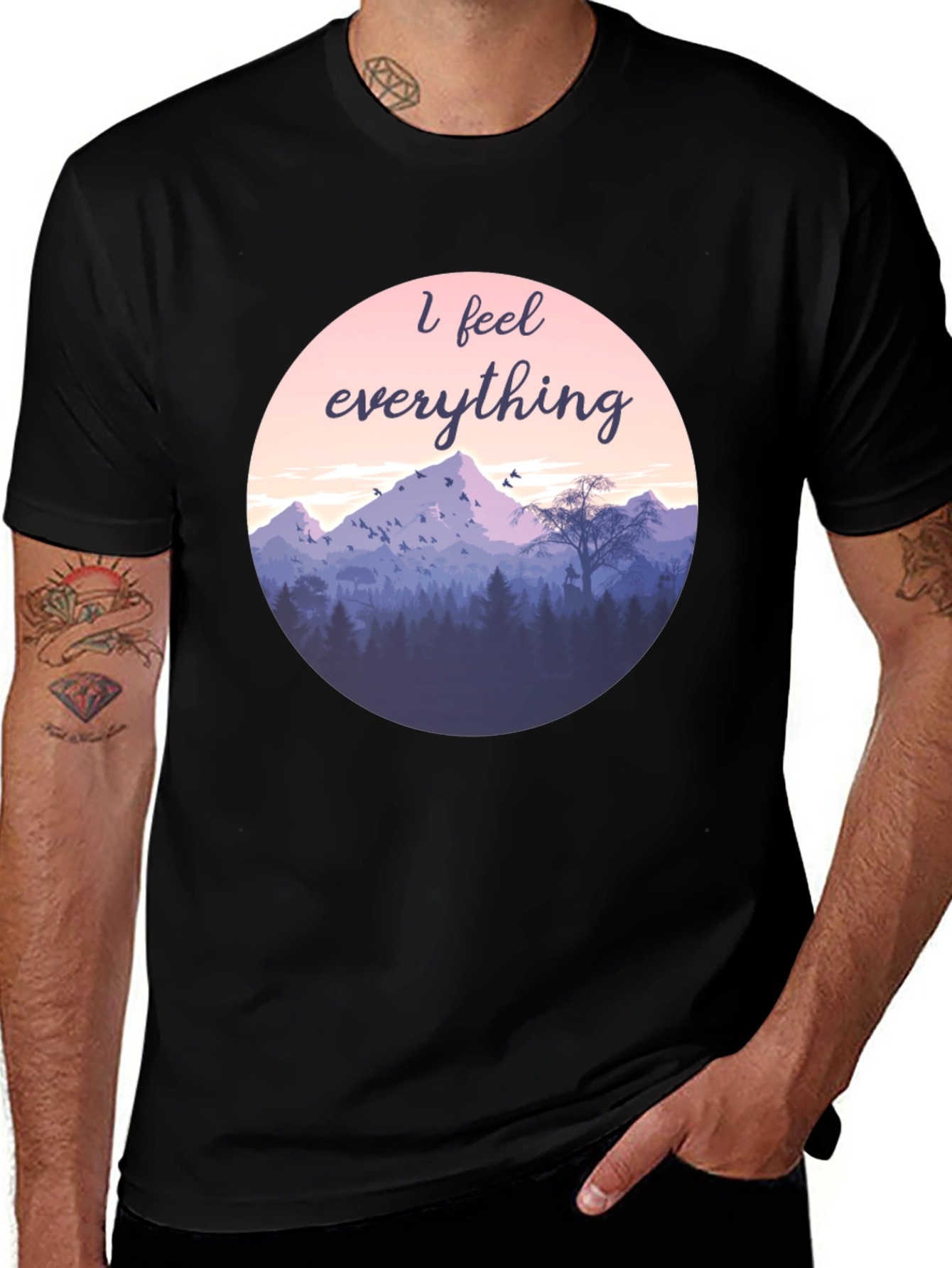 Variant 19 of I Feel Everything Graphic Tee - Nature Inspired
