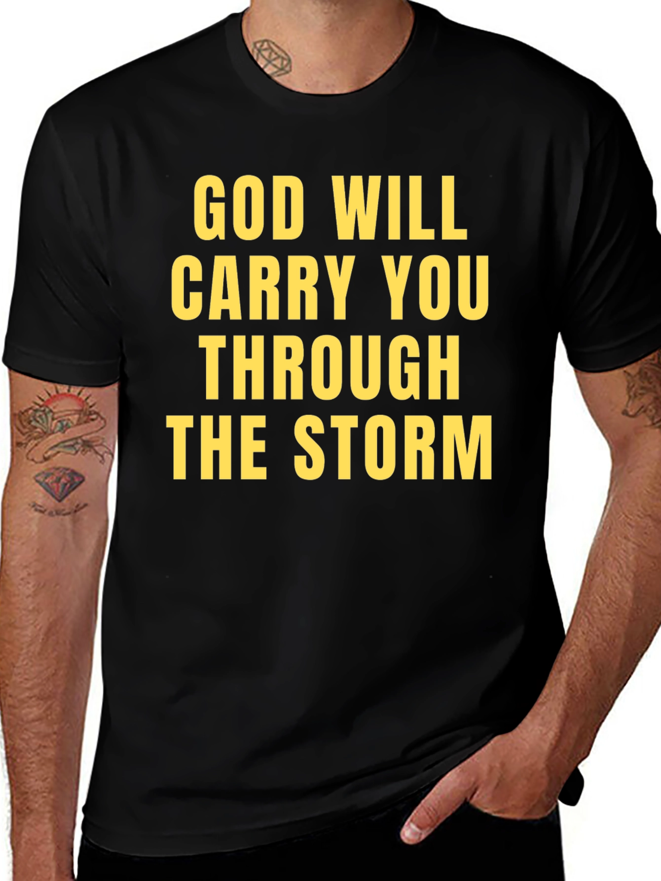 Variant 4 of Faithful T-Shirt - God Will Carry You