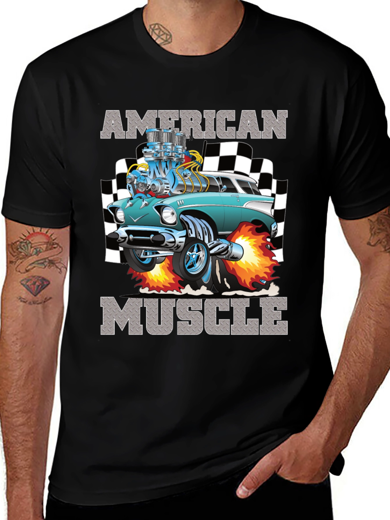 Variant 20 of American Muscle Car Graphic T-Shirt