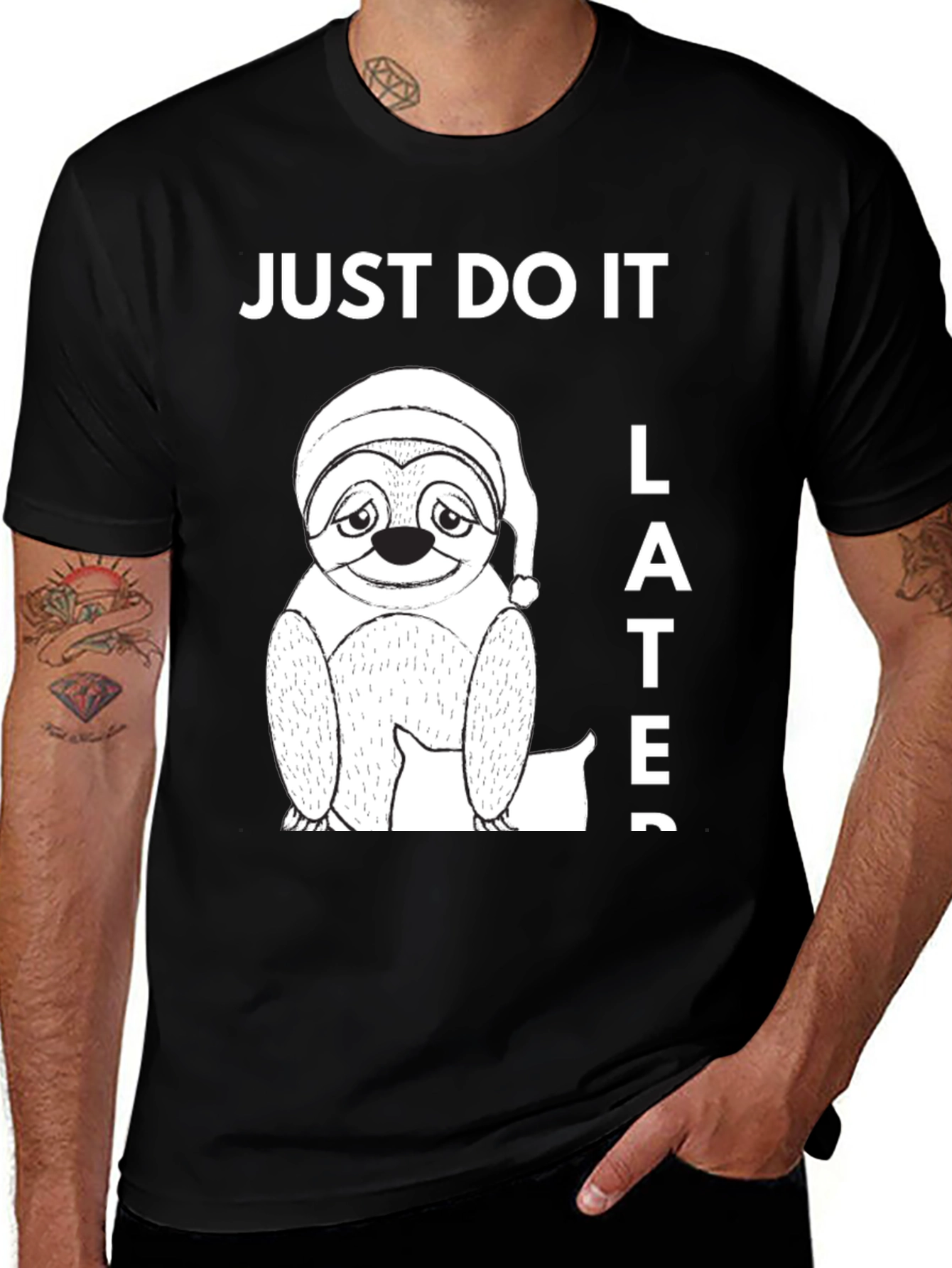 Variant 30 of Just Do It Later Sloth Graphic Tee