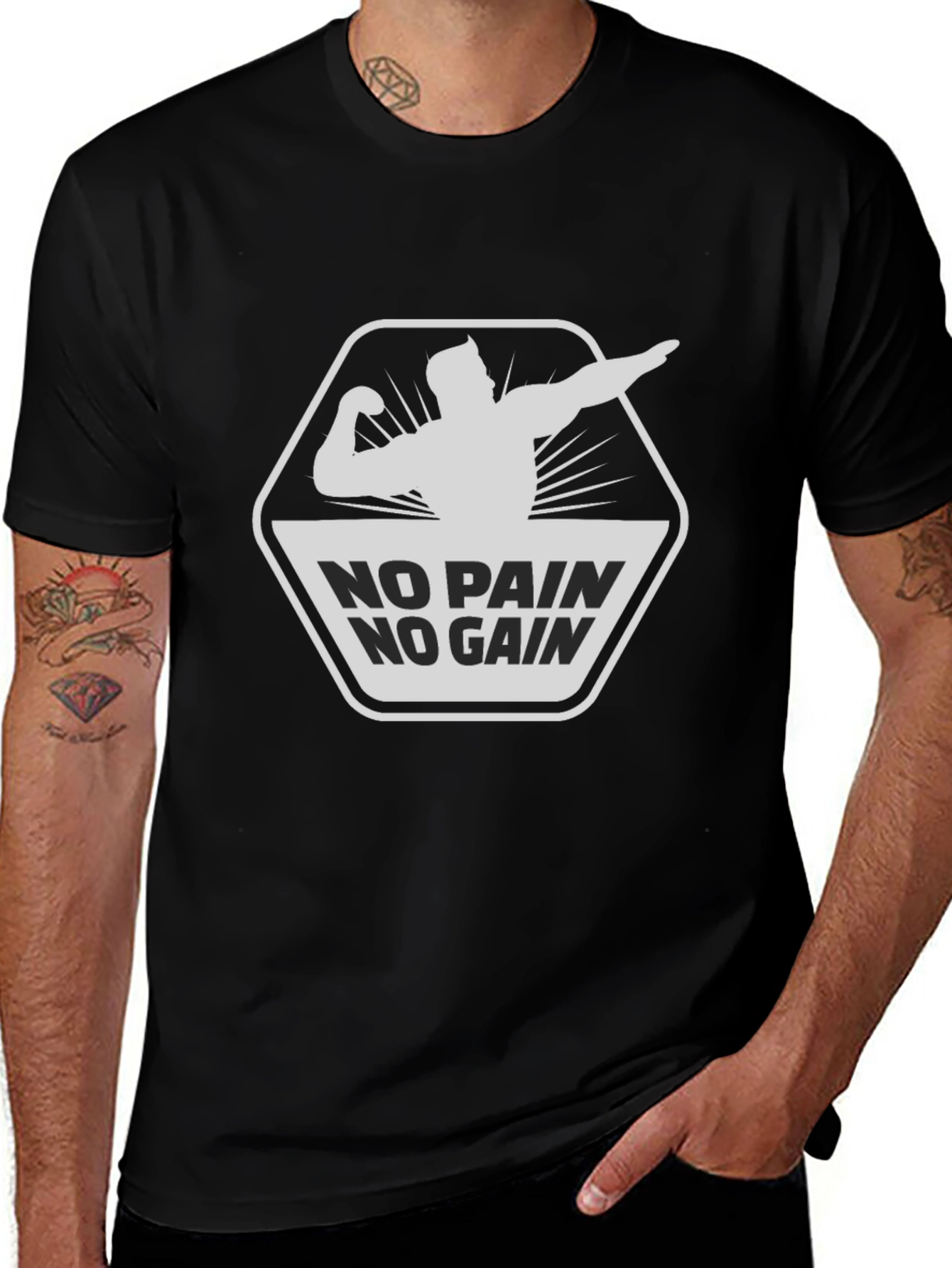 Variant 21 of No Pain No Gain Graphic Tee