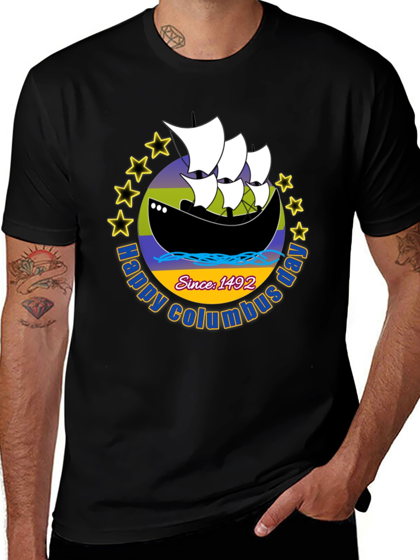 Happy Columbus Day Graphic Tee