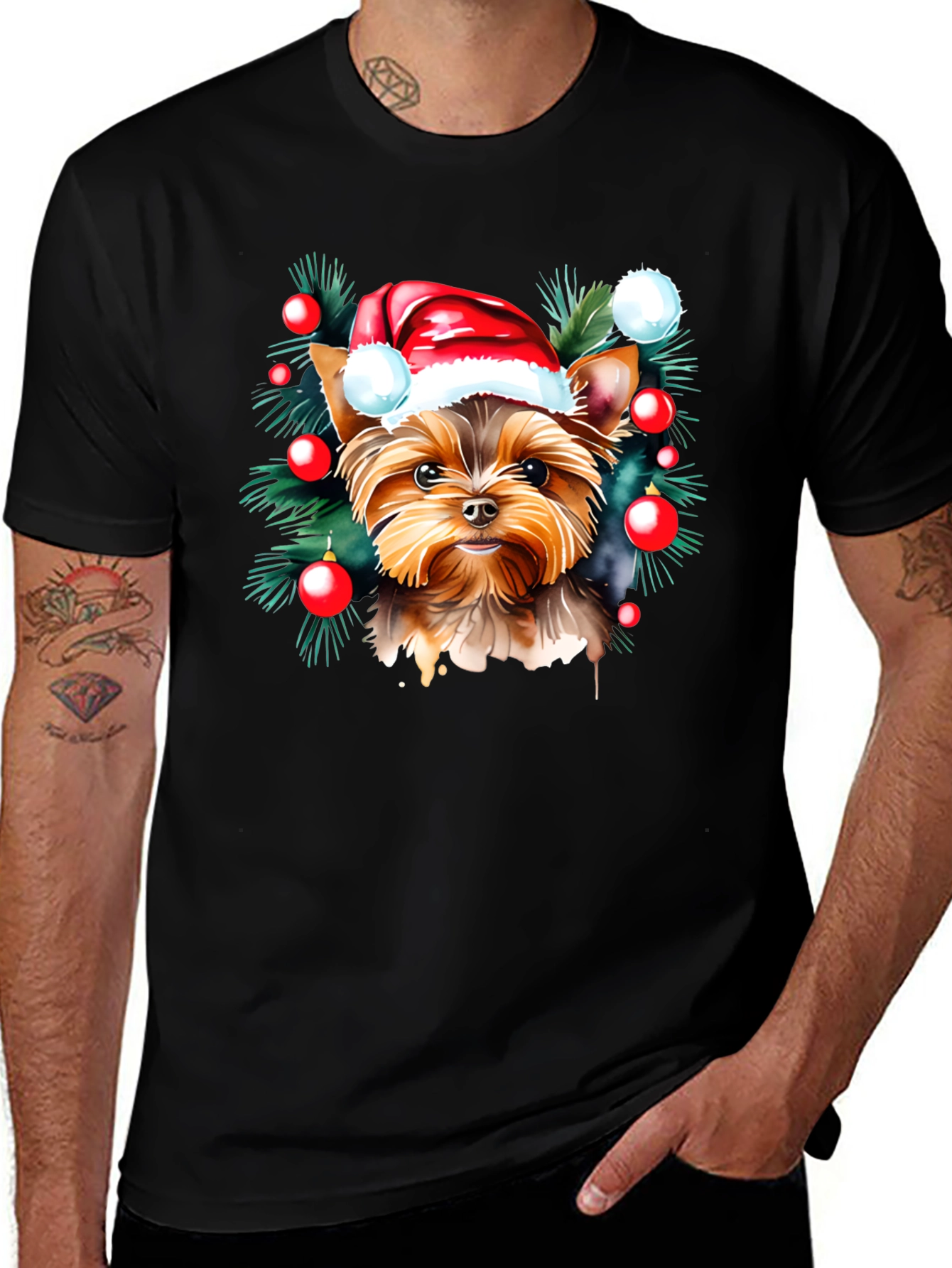 Yorkie Christmas T-Shirt