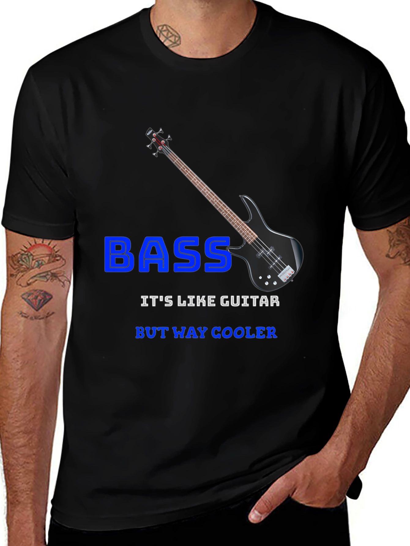 Variant 3 of Bass Guitar Cool T-Shirt - Musician Gift