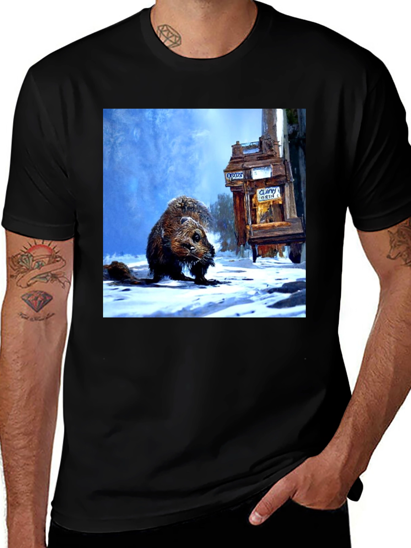 Groundhog Winter T-Shirt