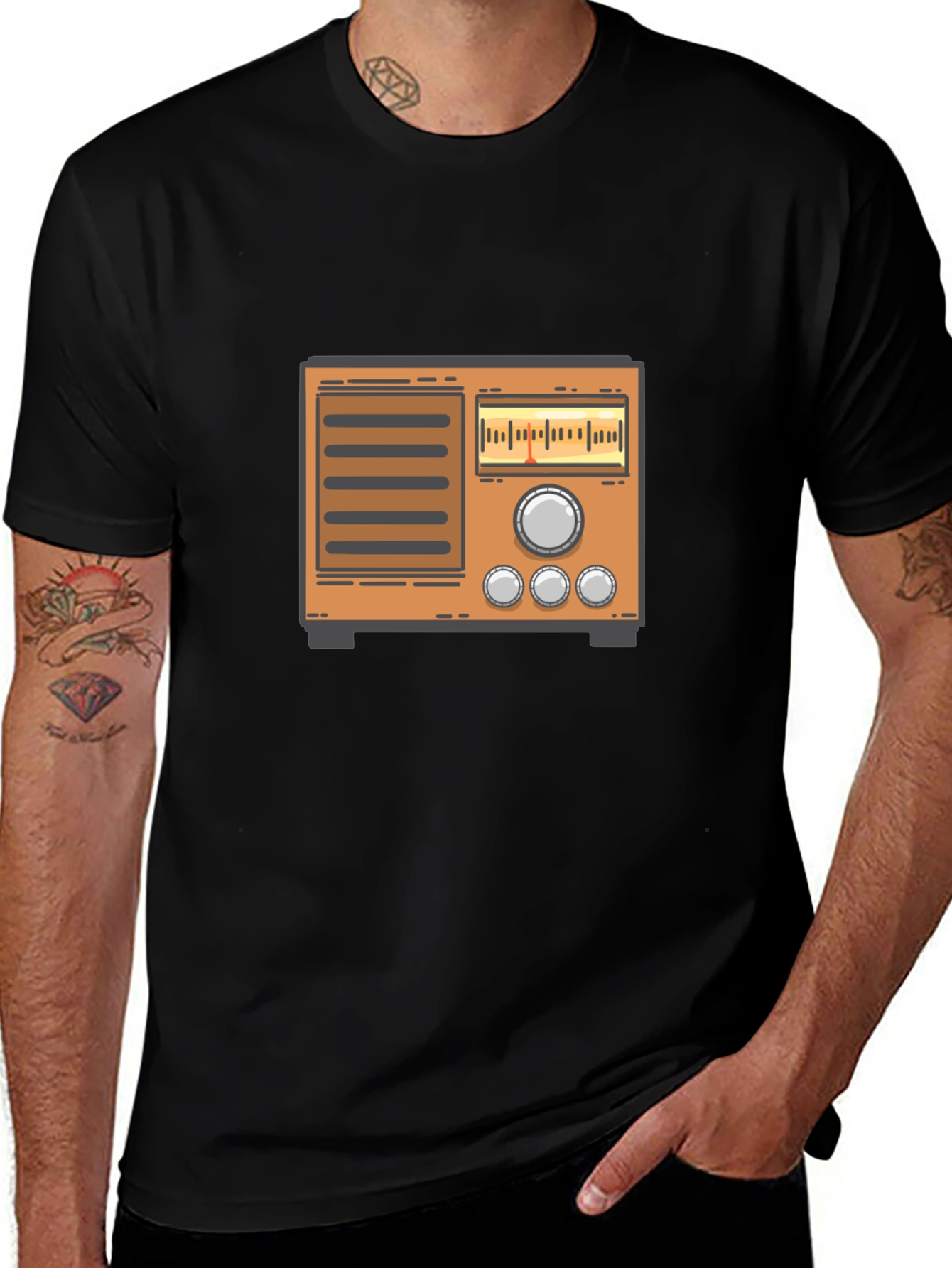 Vintage Radio Graphic T-Shirt