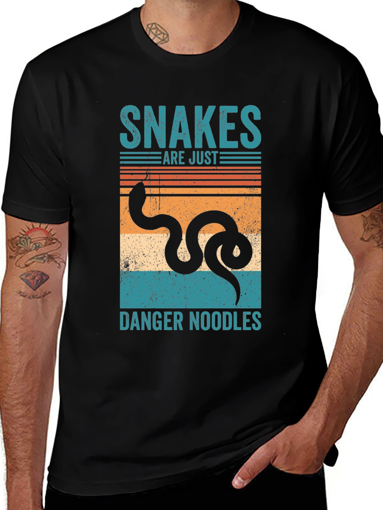 Variant 29 of Snakes Are Just Danger Noodles Graphic Tee