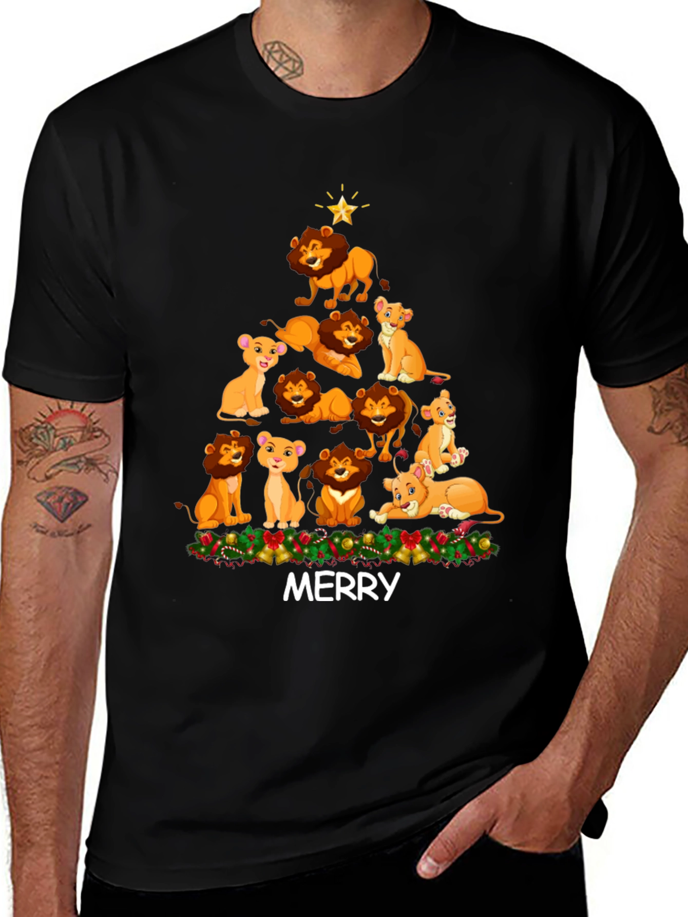 Lion King Christmas T-Shirt - Merry Holiday Tee