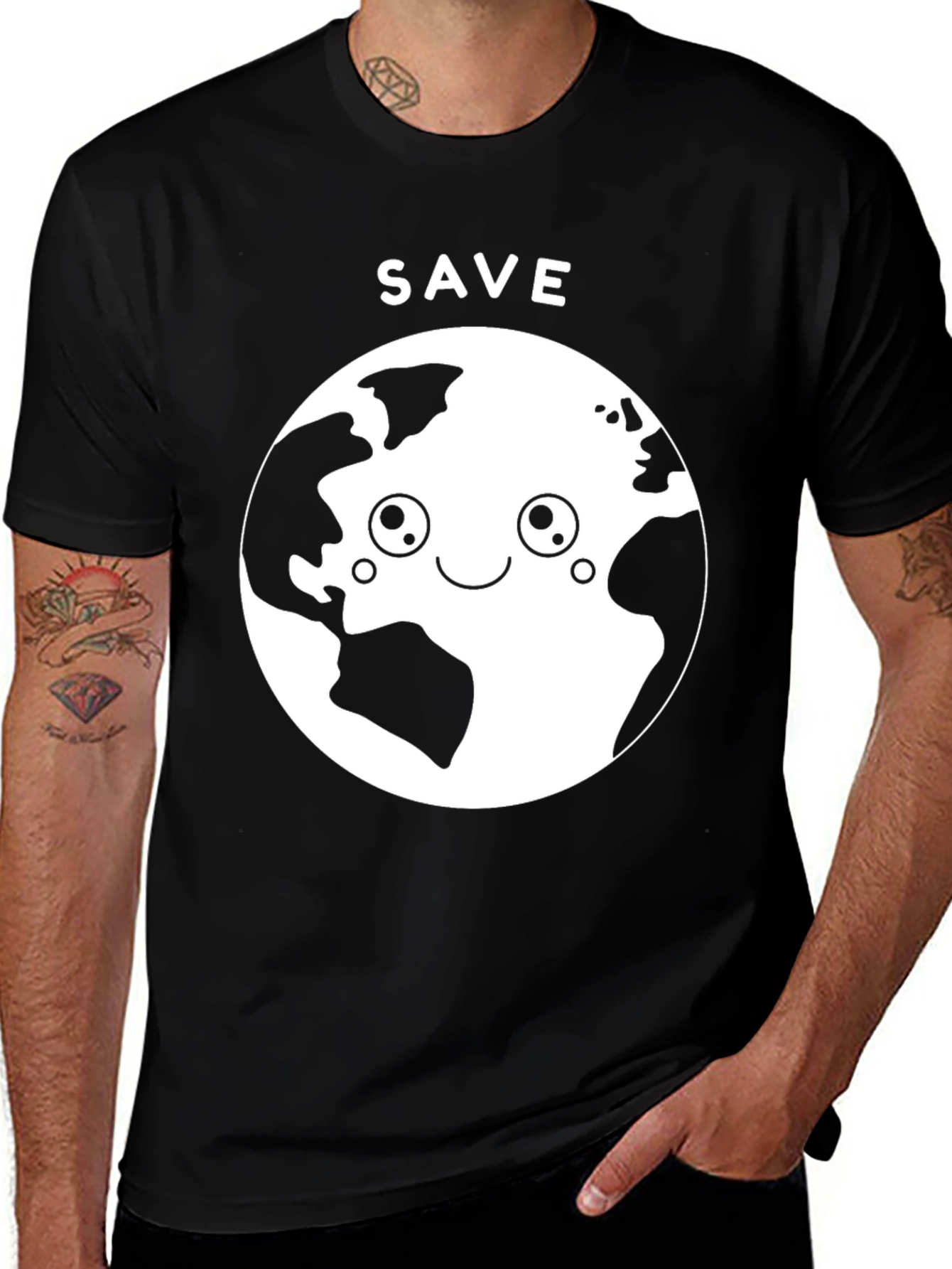 Variant 21 of Save Earth Graphic T-Shirt - Eco Friendly