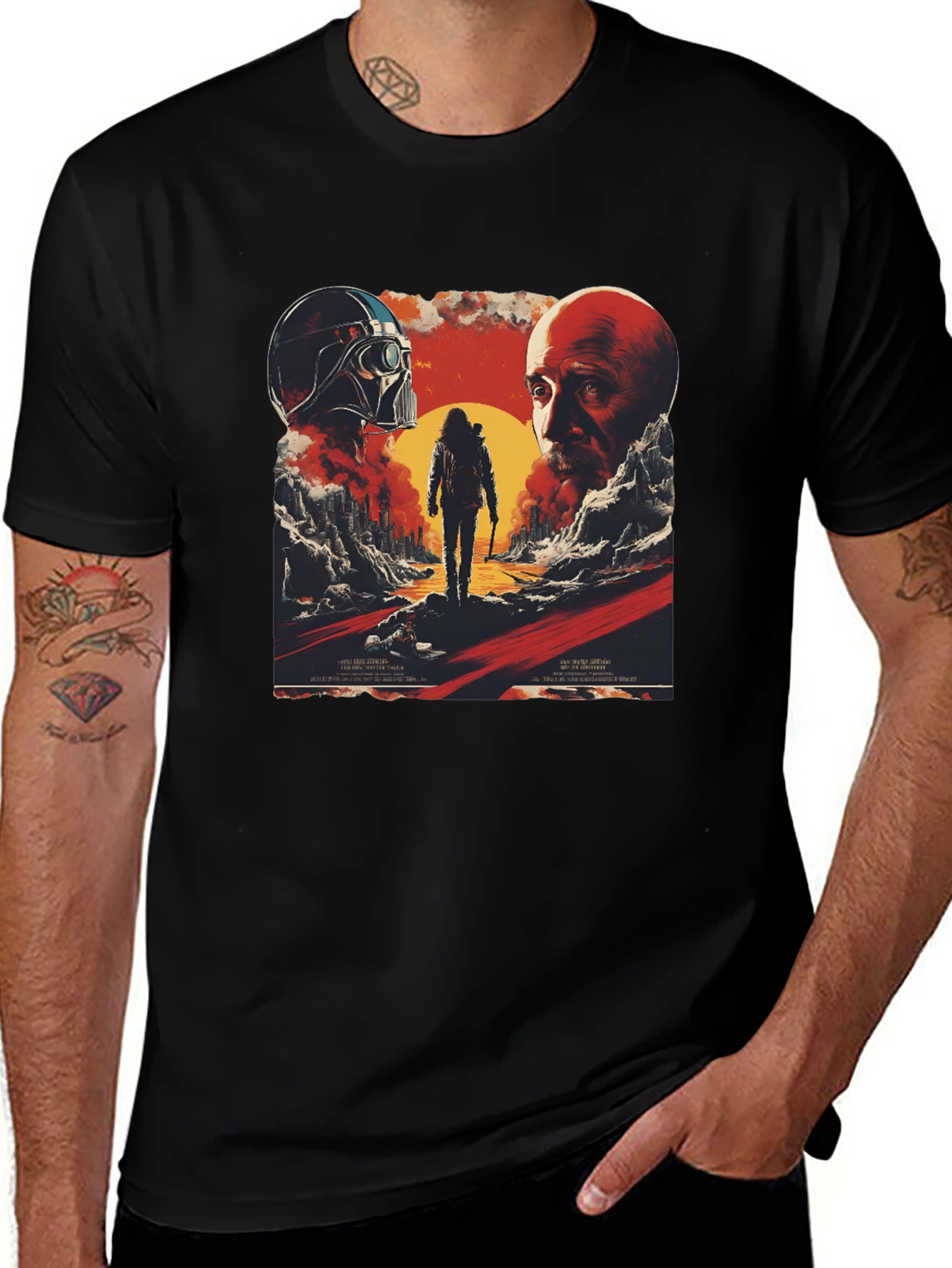 Variant 8 of Sci-Fi Graphic Print T-Shirt - Unique Design