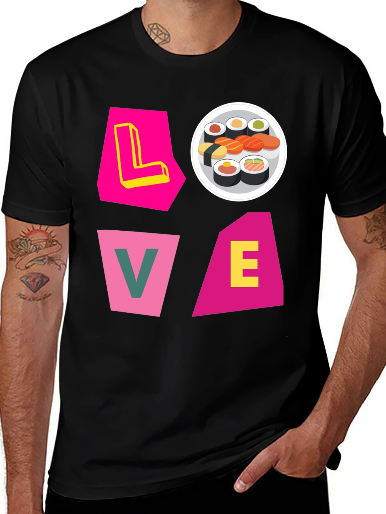 Variant 24 of Sushi Lover Graphic Tee - Unique Design