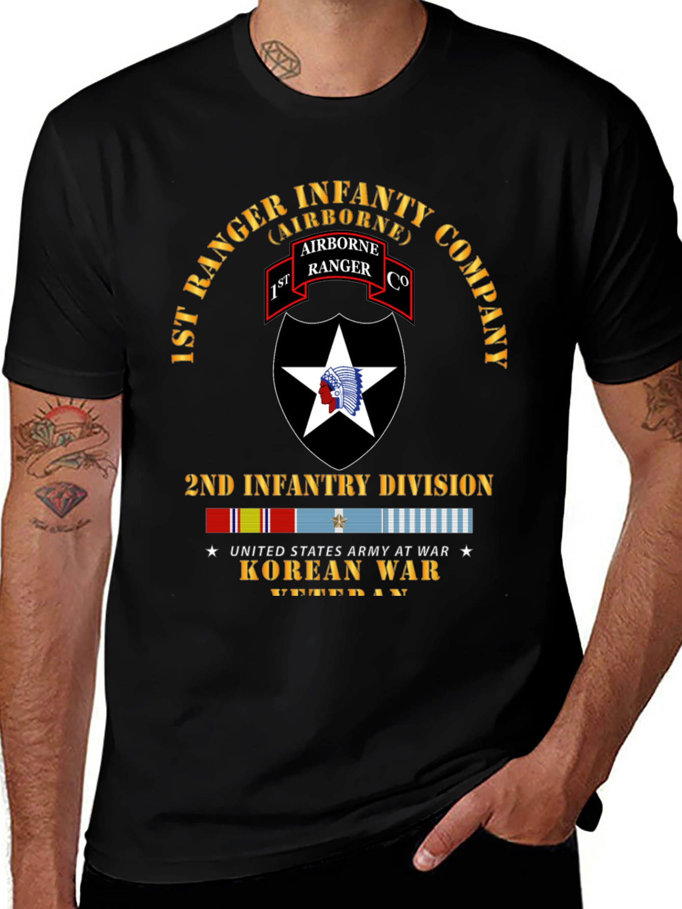 1st Ranger Infantry Company Airborne Korean War Veteran T-Shirt