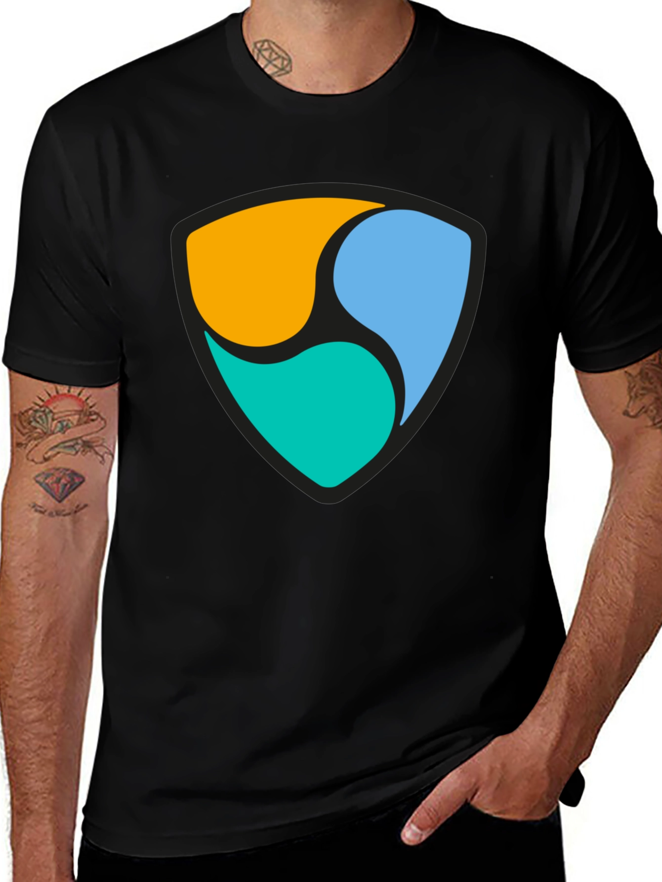 NEM Crypto Symbol Black T-Shirt