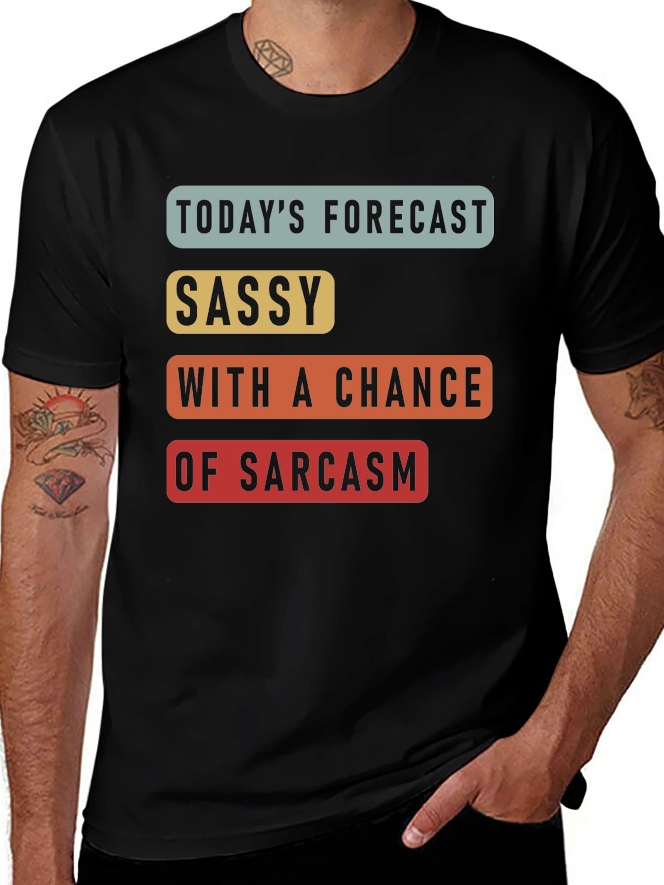 Variant 14 of Sarcastic Forecast Graphic Tee