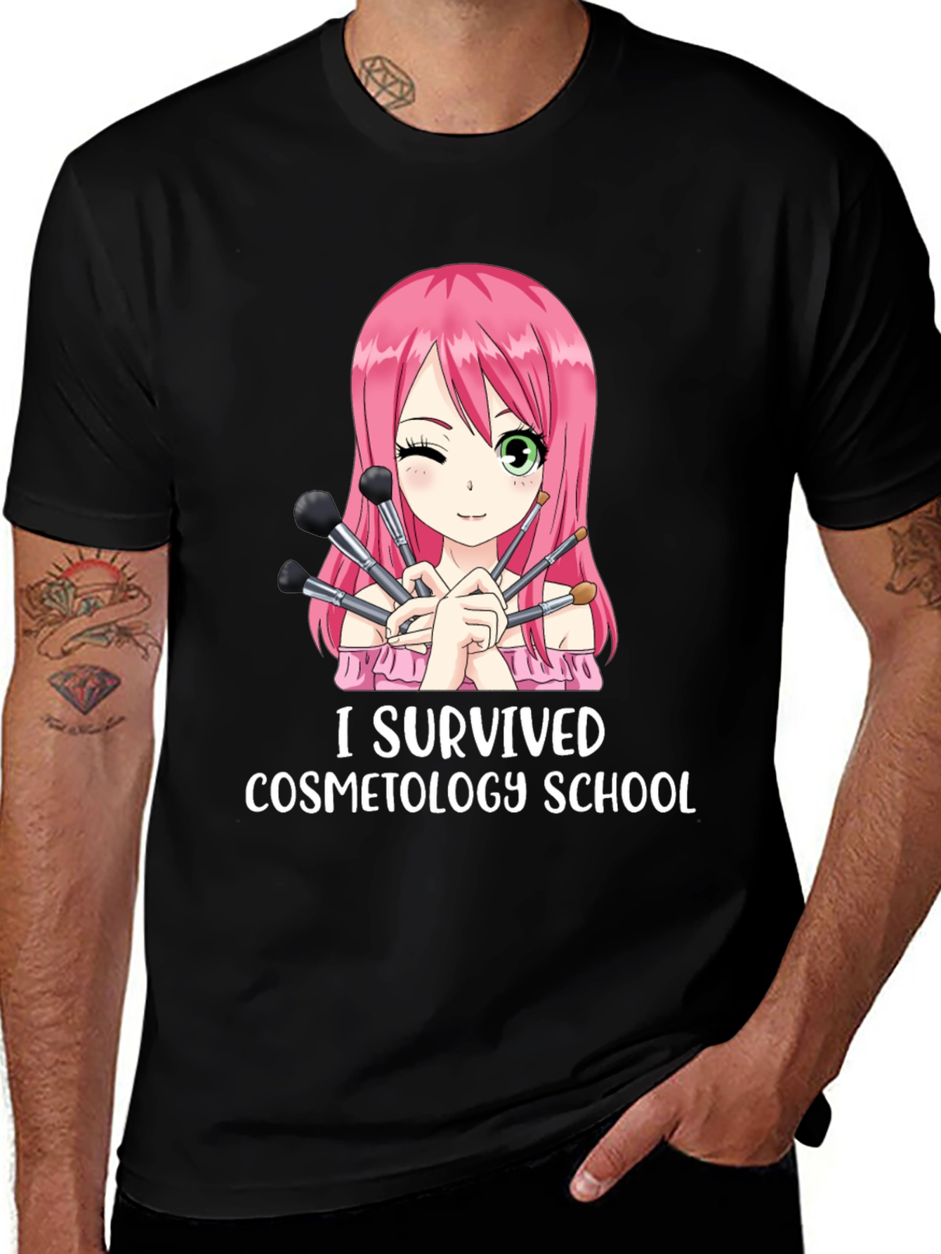 Variant 22 of I Survived Cosmetology School T-Shirt