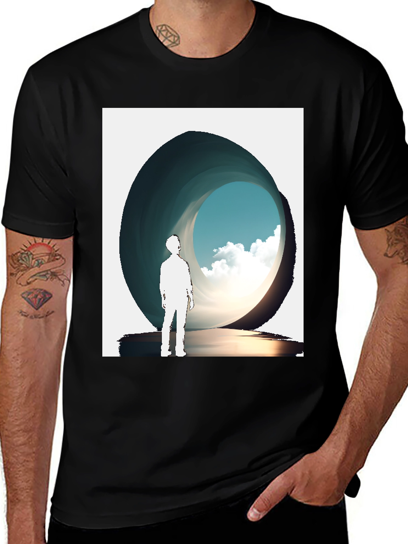 Visionary Portal Graphic T-Shirt - Black