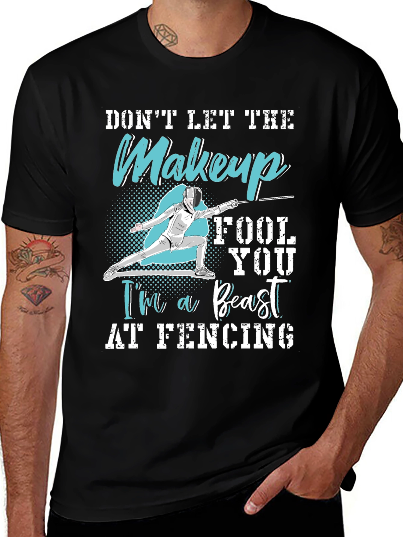 Variant 21 of Fencing Beast T-Shirt