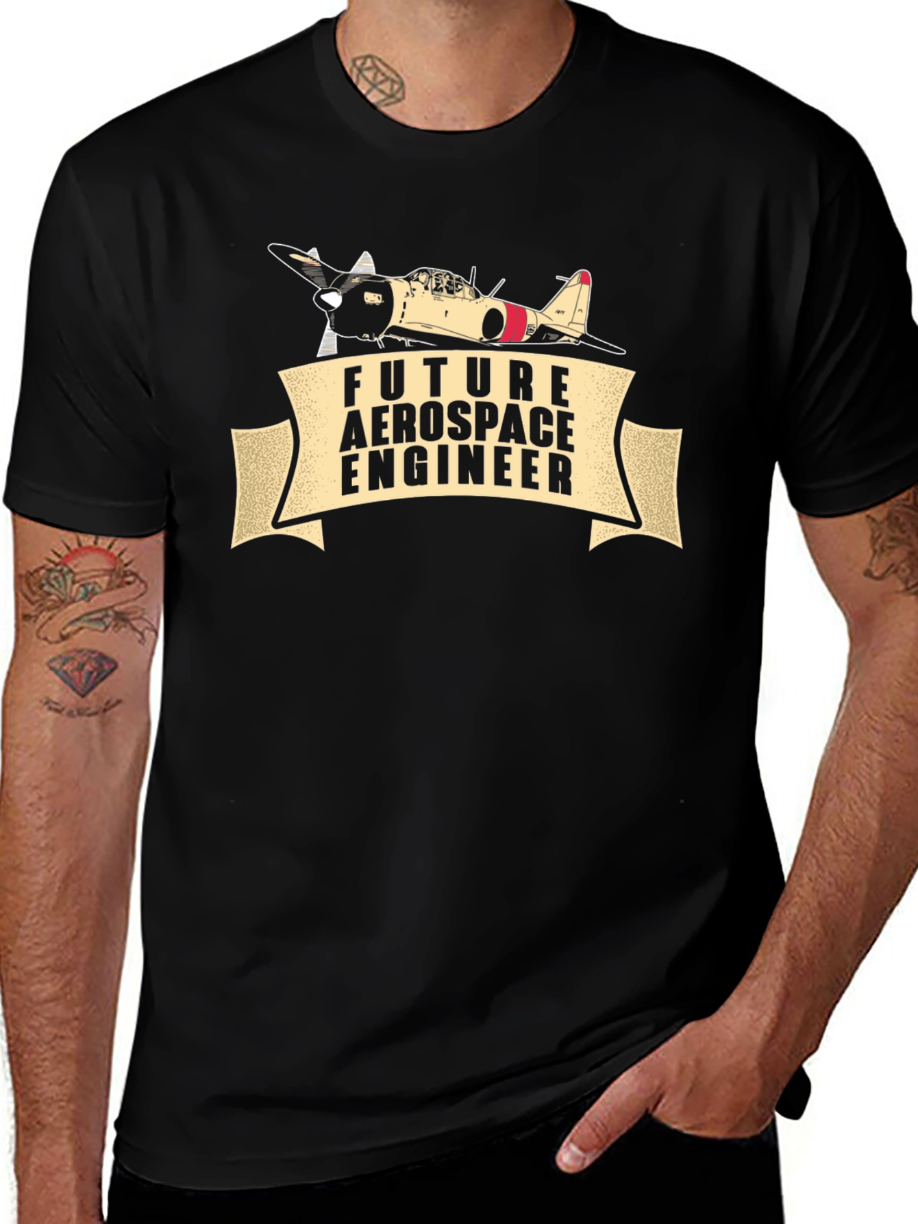 Variant 16 of Future Aerospace Engineer Airplane T-Shirt