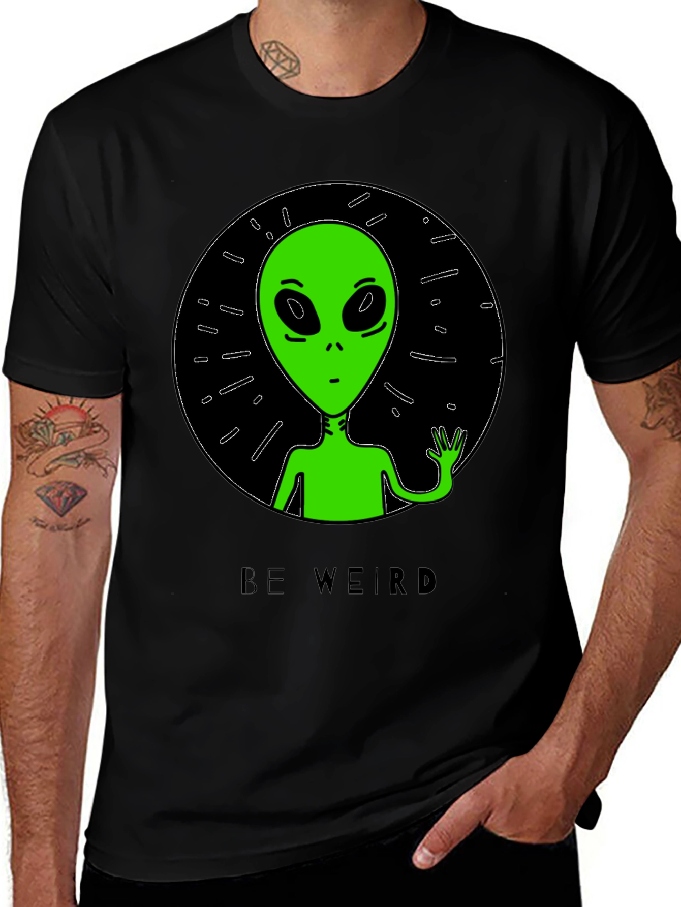 Variant 21 of Be Weird Alien T-Shirt