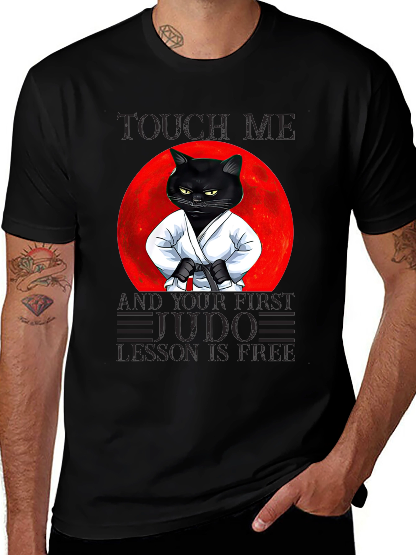 Variant 8 of Judo Cat T-Shirt - First Lesson Free!